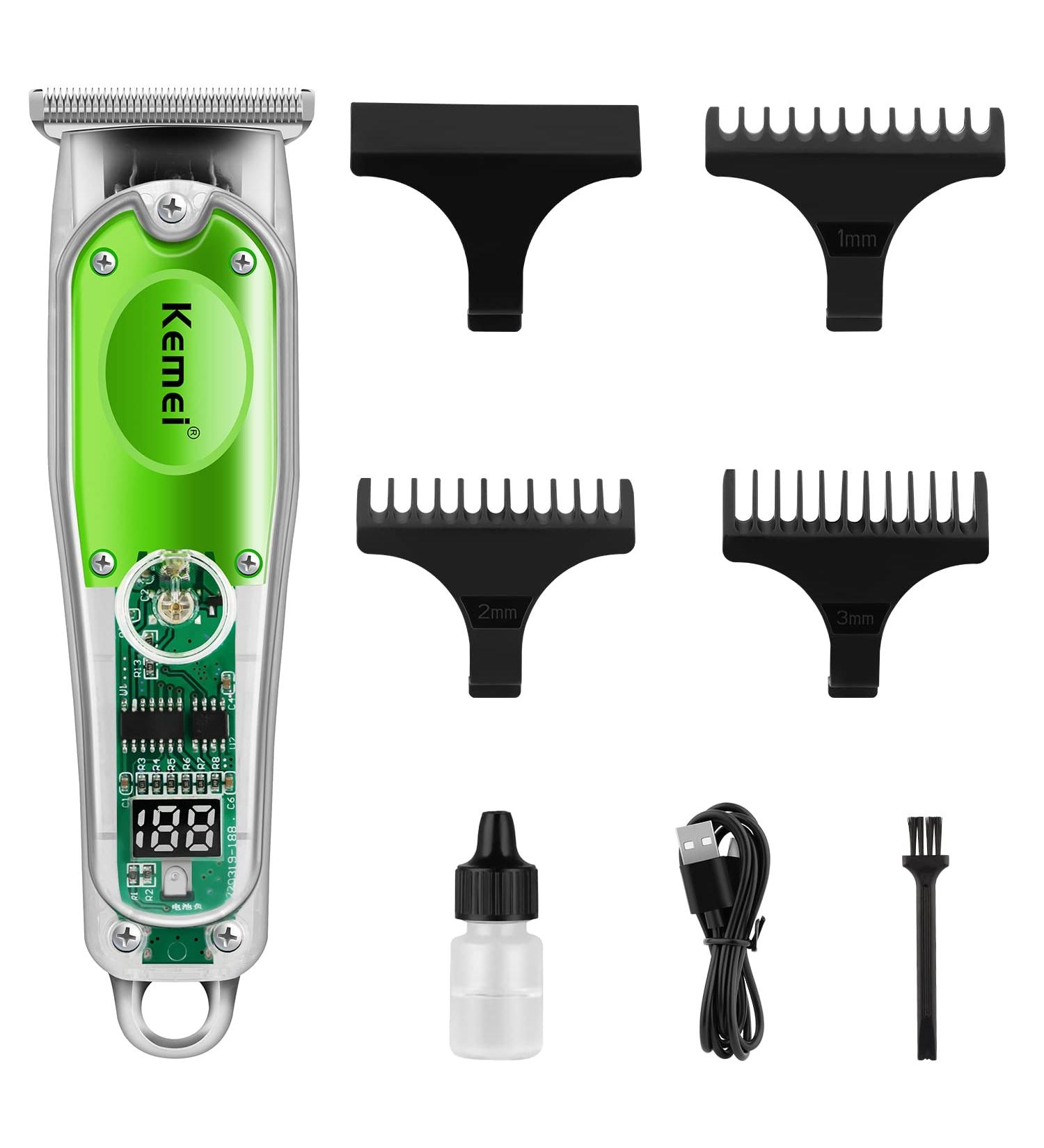 KEMEI Hair Clippers for Men Electric Cordless Clippers for Hair Cutting Professional Barber Clippers USB Rechargeable Wireless Haircut Clippers km-322 - Buy Online on GoSupps.com