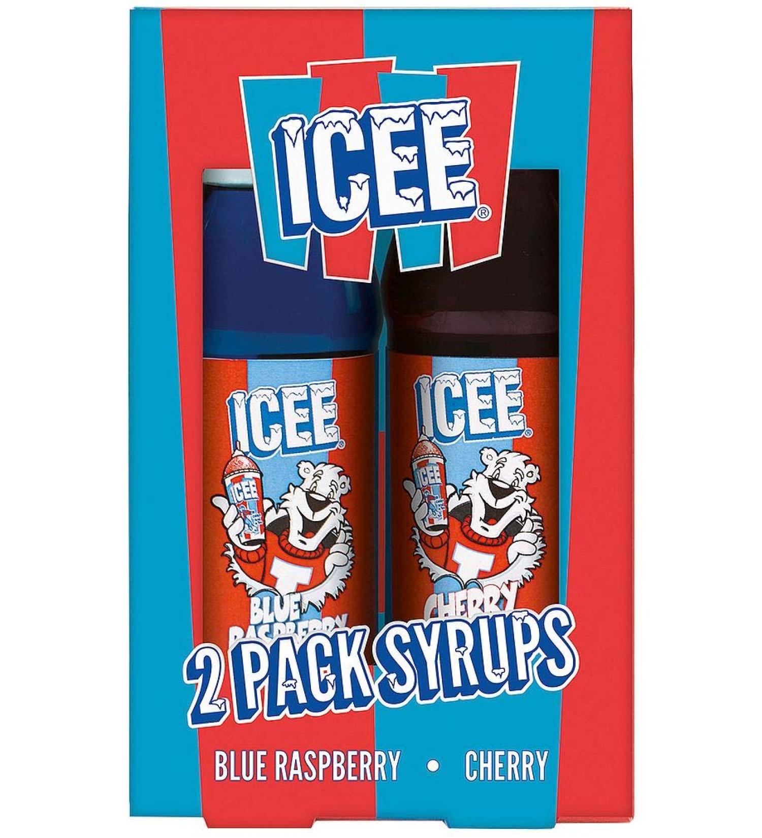 ICEE Cherry & Blue Raspberry Syrup Boxed Set for At-Home Slushie Maker - Buy Online on GoSupps.com