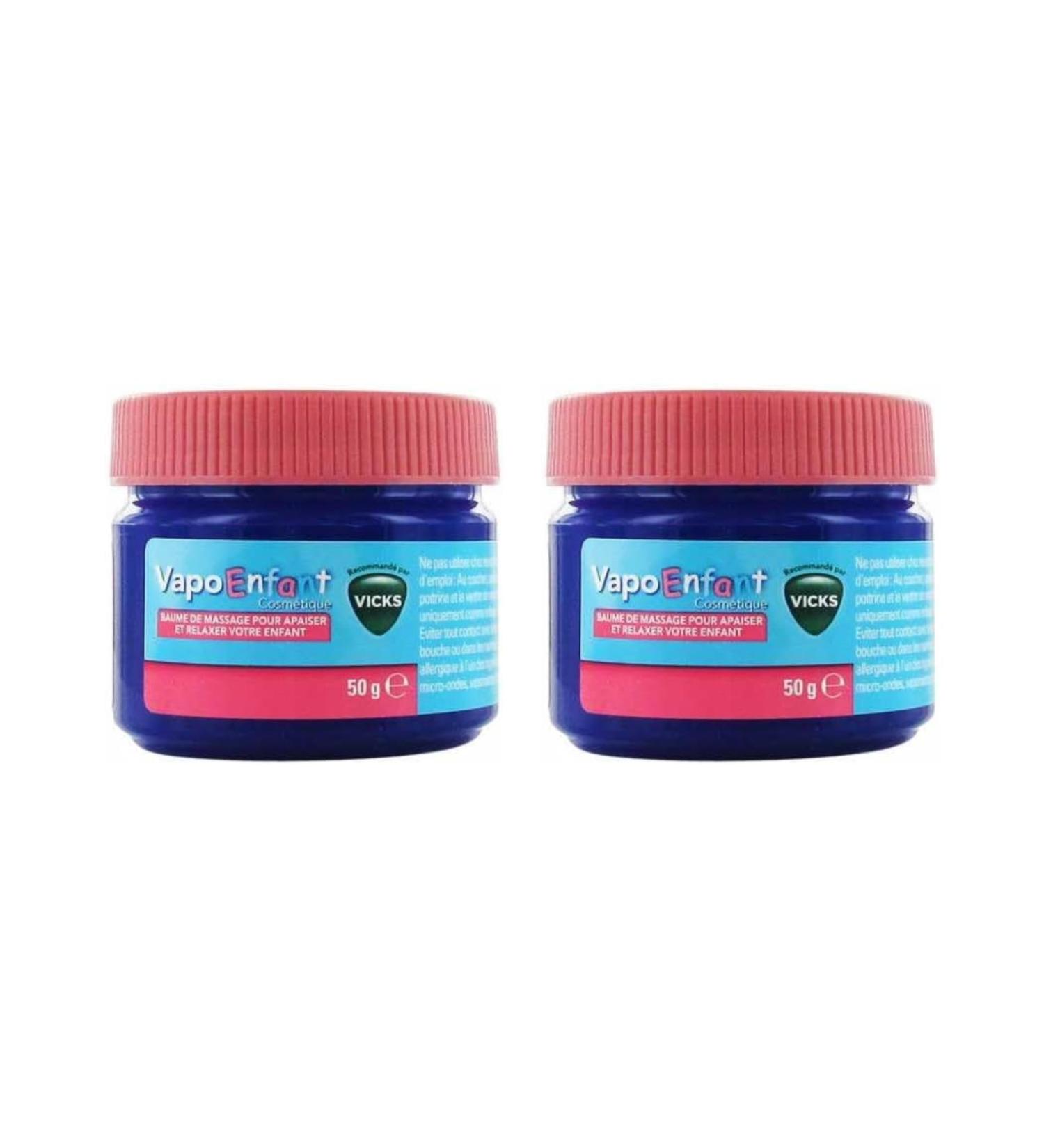 Baume de massage enfants | Lot de 2 Baumes | Hydrate Calme & Apaise | Poitrine & Ventre | Anti-Agitation & Anti-Nervosit | A Partir de 3 ans | Aloe Vera Romarin & Lavande | 2x1 Baumes