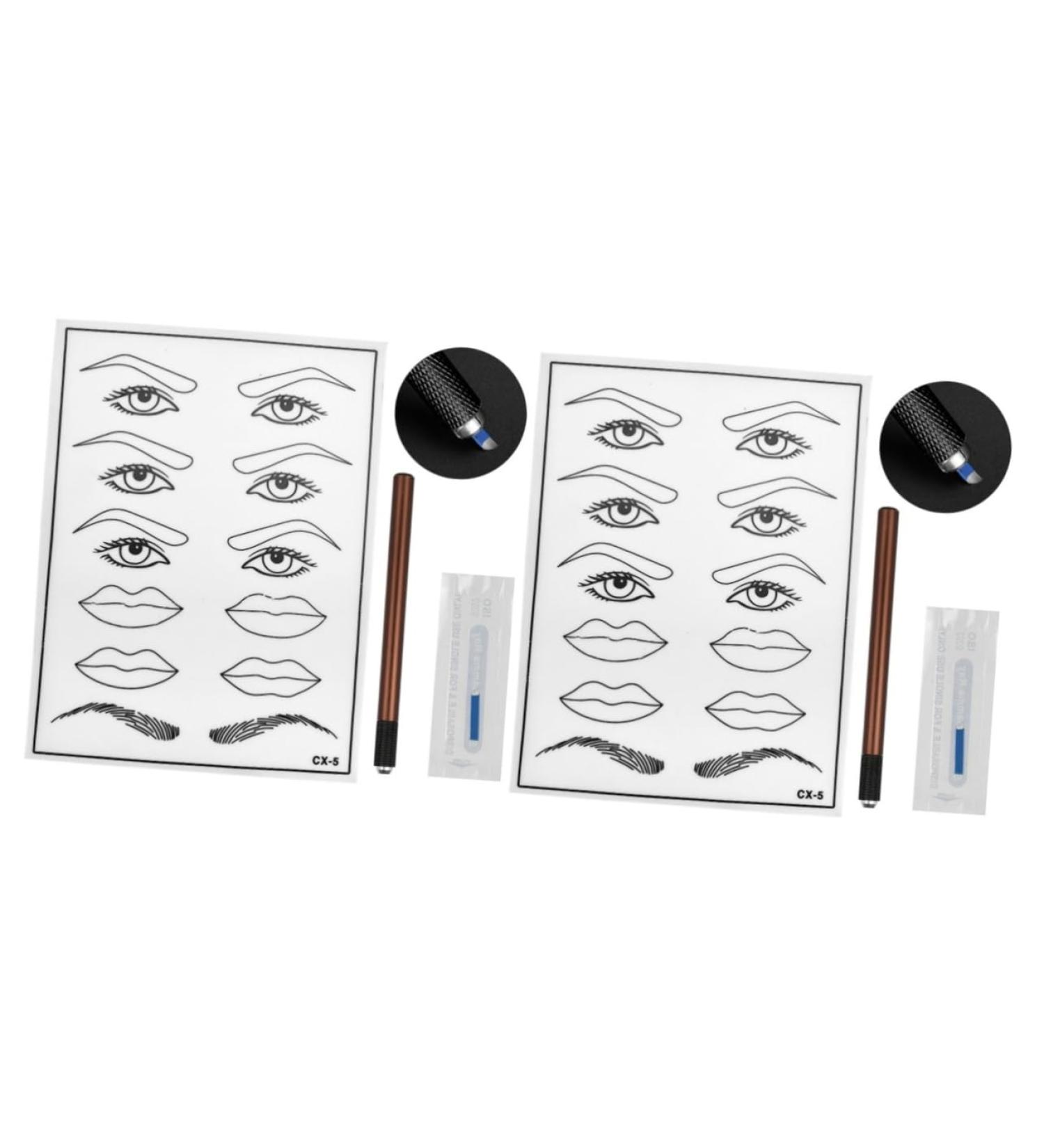 Hemoton 2pcs Practice Skin Kit Embroidery Kit Manual Pen Coffee - Buy Online on GoSupps.com