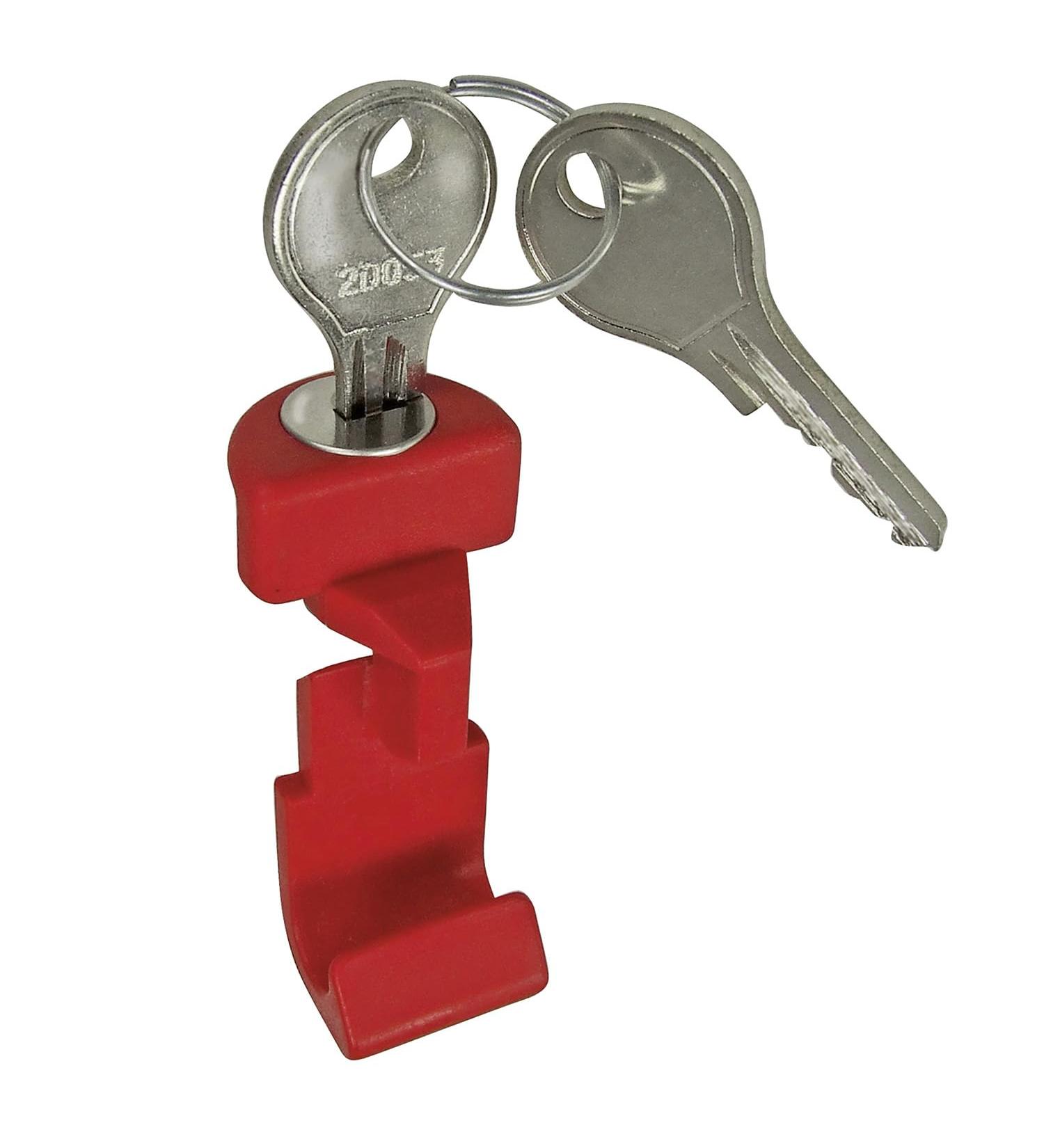 KLICKfix Accessory Button Red With Lock New Black 27.5 x 2.10-Inch