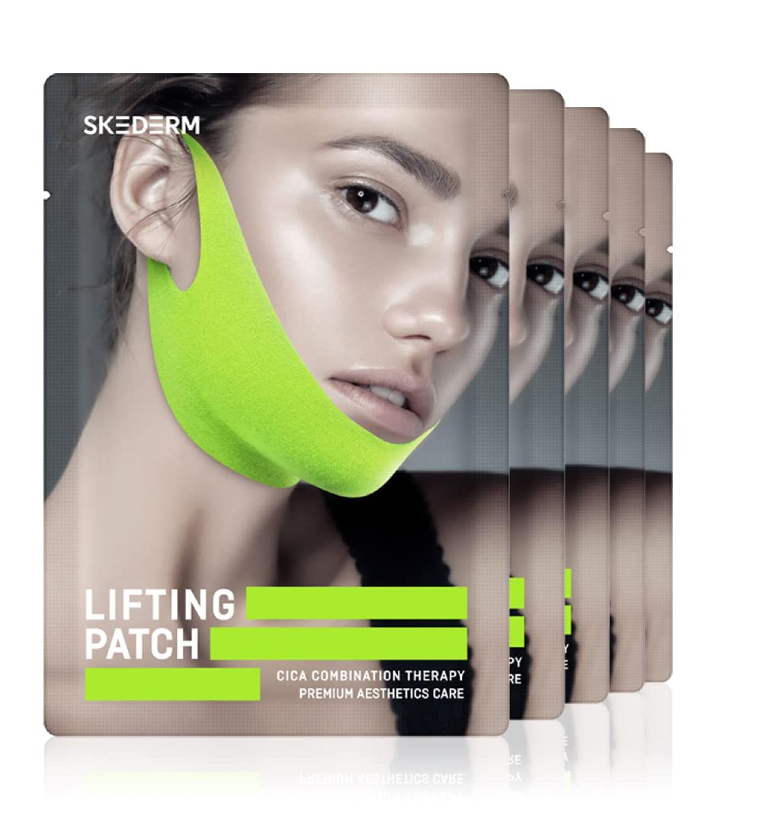 V Shaped Slimming Face Mask | Hydrogel Double Chin Reducer & Neck Lift | Firming & Tightening Skin Patch - Buy Online on GoSupps.com