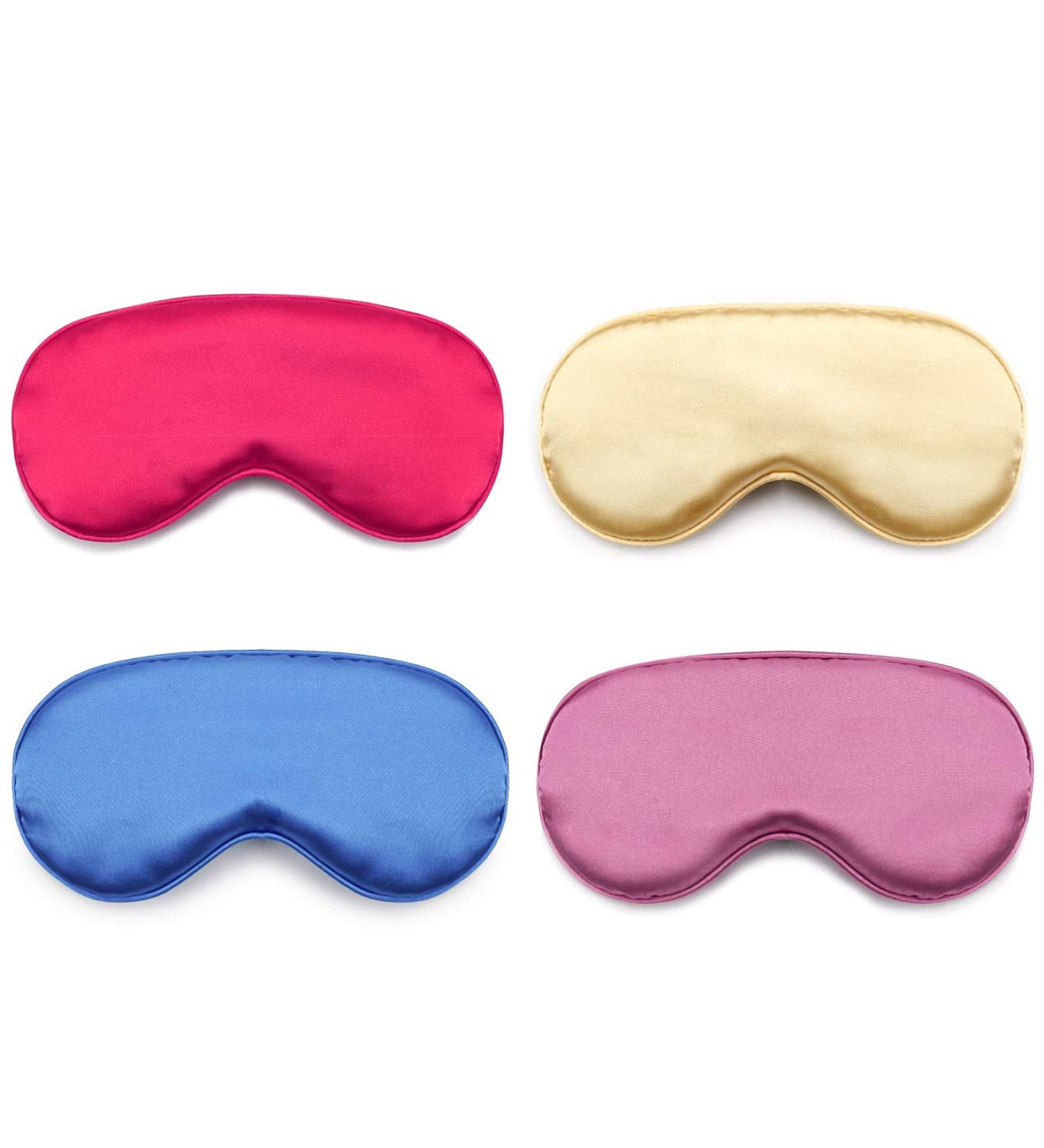 Silk Sleep Eye Mask for Kids - Adjustable Strap Blindfold for Sleeping & Traveling - Blocks Out Light, Relieves Dry Eyes - Perfect for Teens Meditation - 4 Colors - Buy Online on GoSupps.com