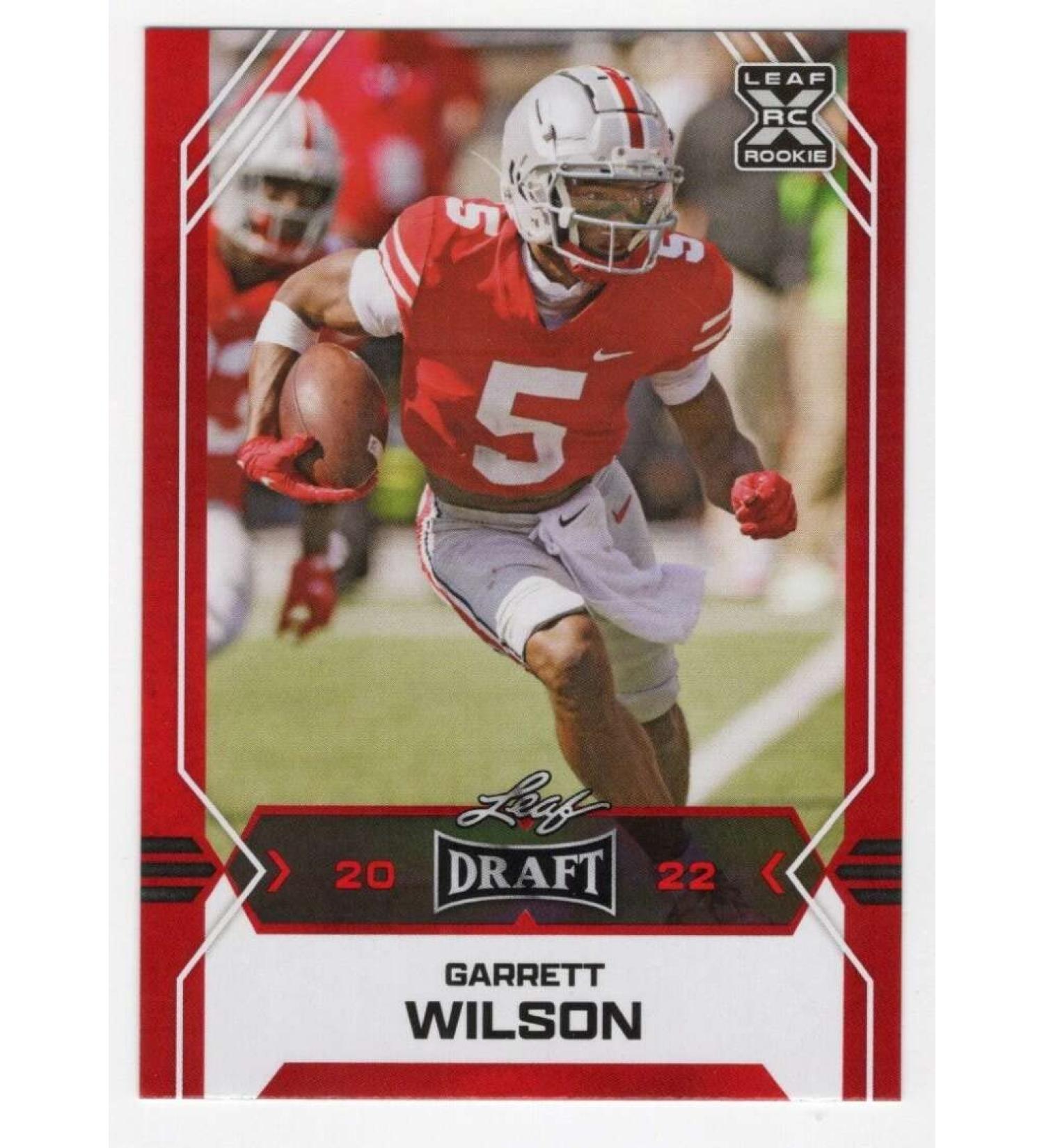 GARRETT WILSON RC 2022 Leaf Draft Retail Blaster Red #7 NM+-MT+ NFL Football XRC ROOKIE