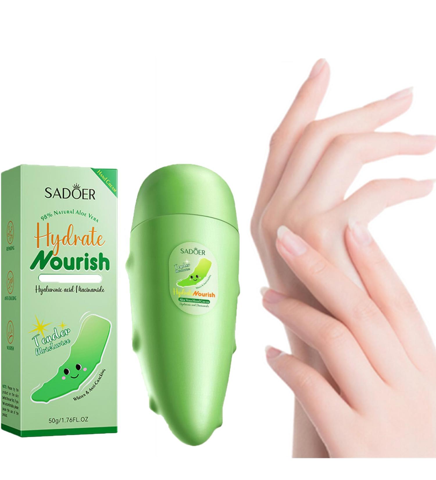 Aloe Vera Hand Cream Natural Moisturizing Hand Cream Hyaluronic acid Hand Cream Repairing and Nourishing Hand Skin Care Anti-Drying and Cracking Anti-aging Hand Cream 50g - Buy Online on GoSupps.com