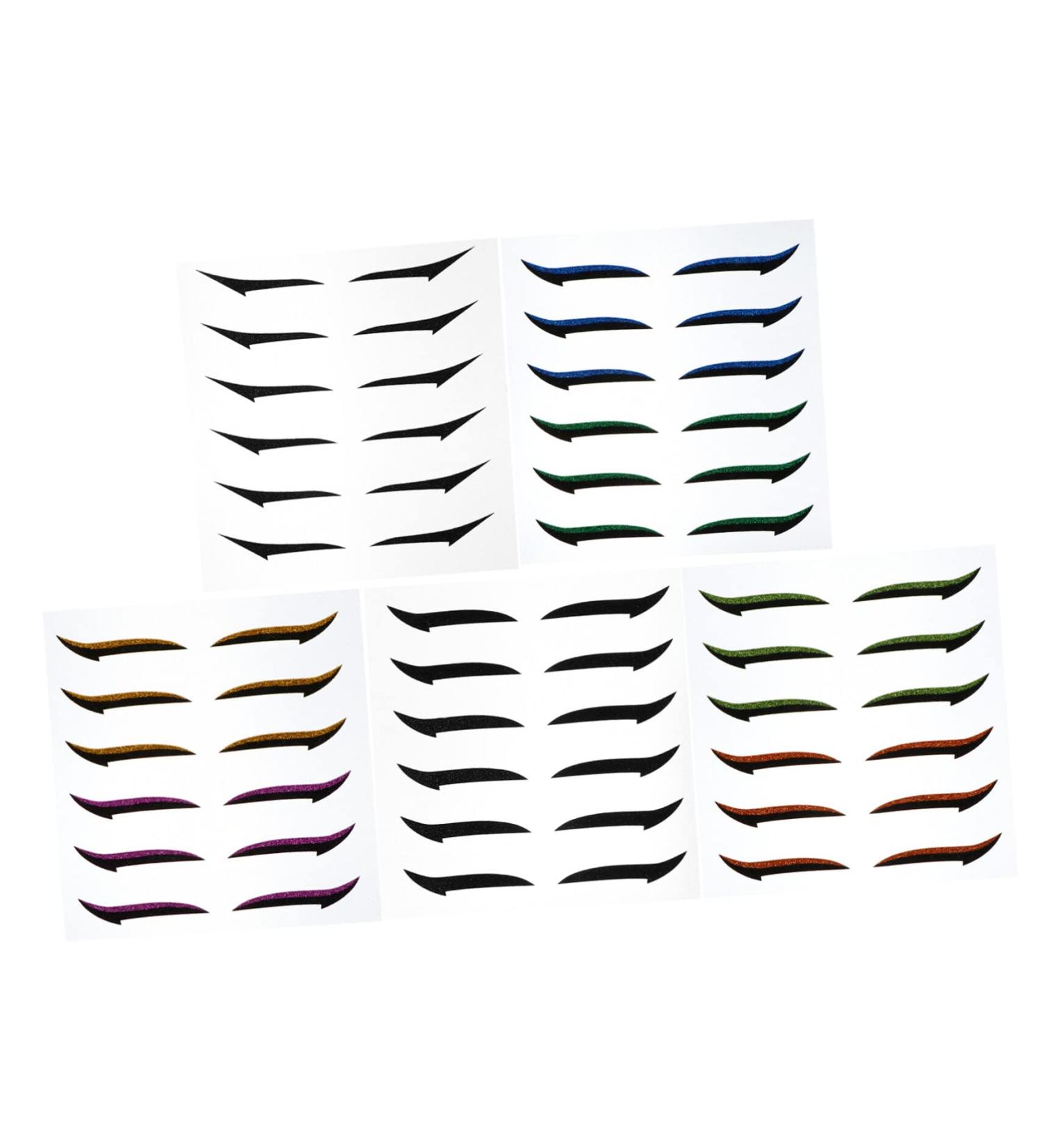 FOMIYES 36 Pairs Glitter Eyeliner Double Eyelid Strips Eye Skin Sticker Adhesive Tape Eyes Miss - Buy Online on GoSupps.com