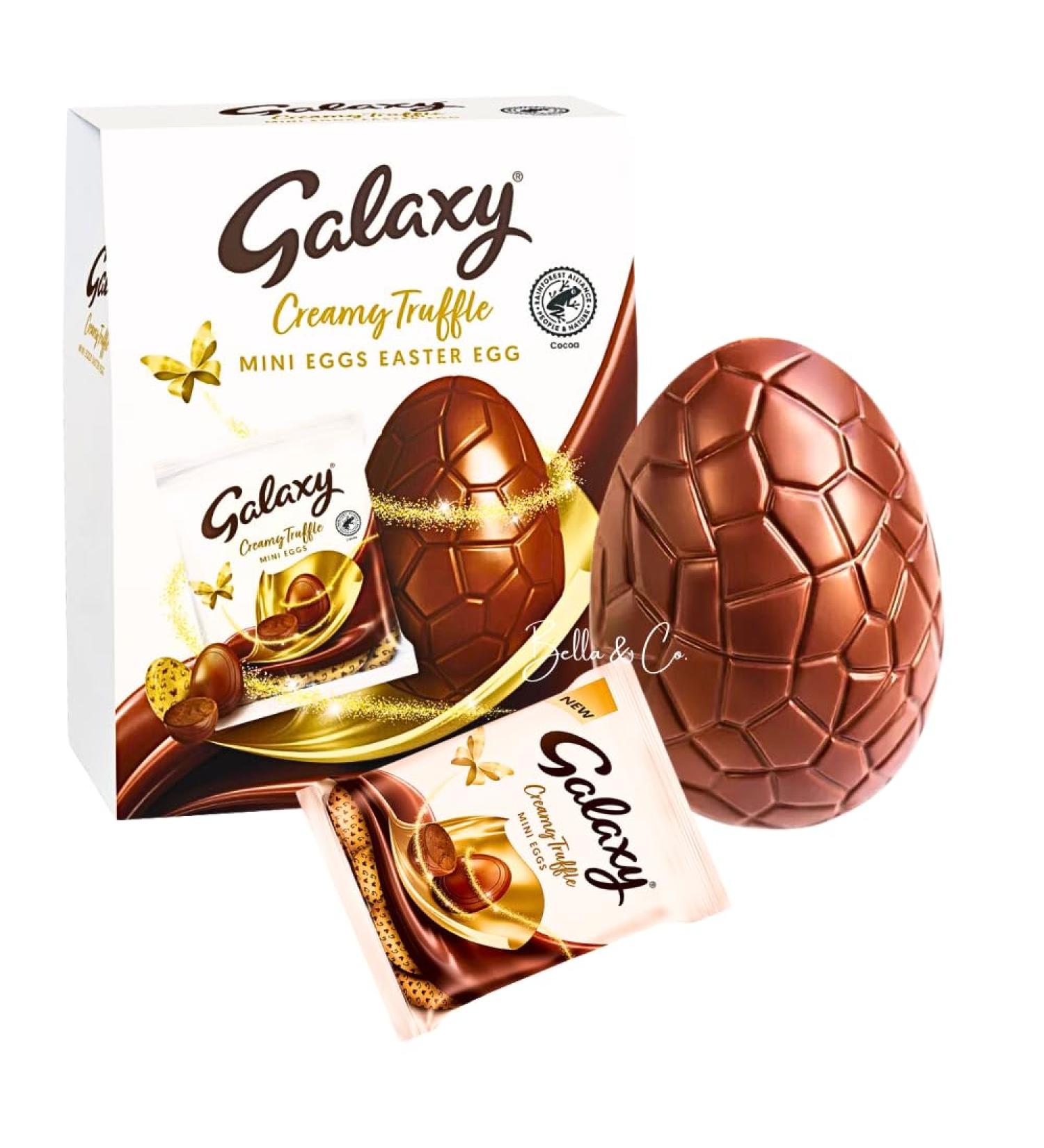 Extra Large Galaxy Milk Chocolate Creamy Truffle Minis Easter Egg | Galaxy Flavour Delicious Special For Easter Tasty And Twisty Treat Gift | Easter Gifts | Chocolate Gifts For Women Men Kids | 252g - Buy Online on GoSupps.com