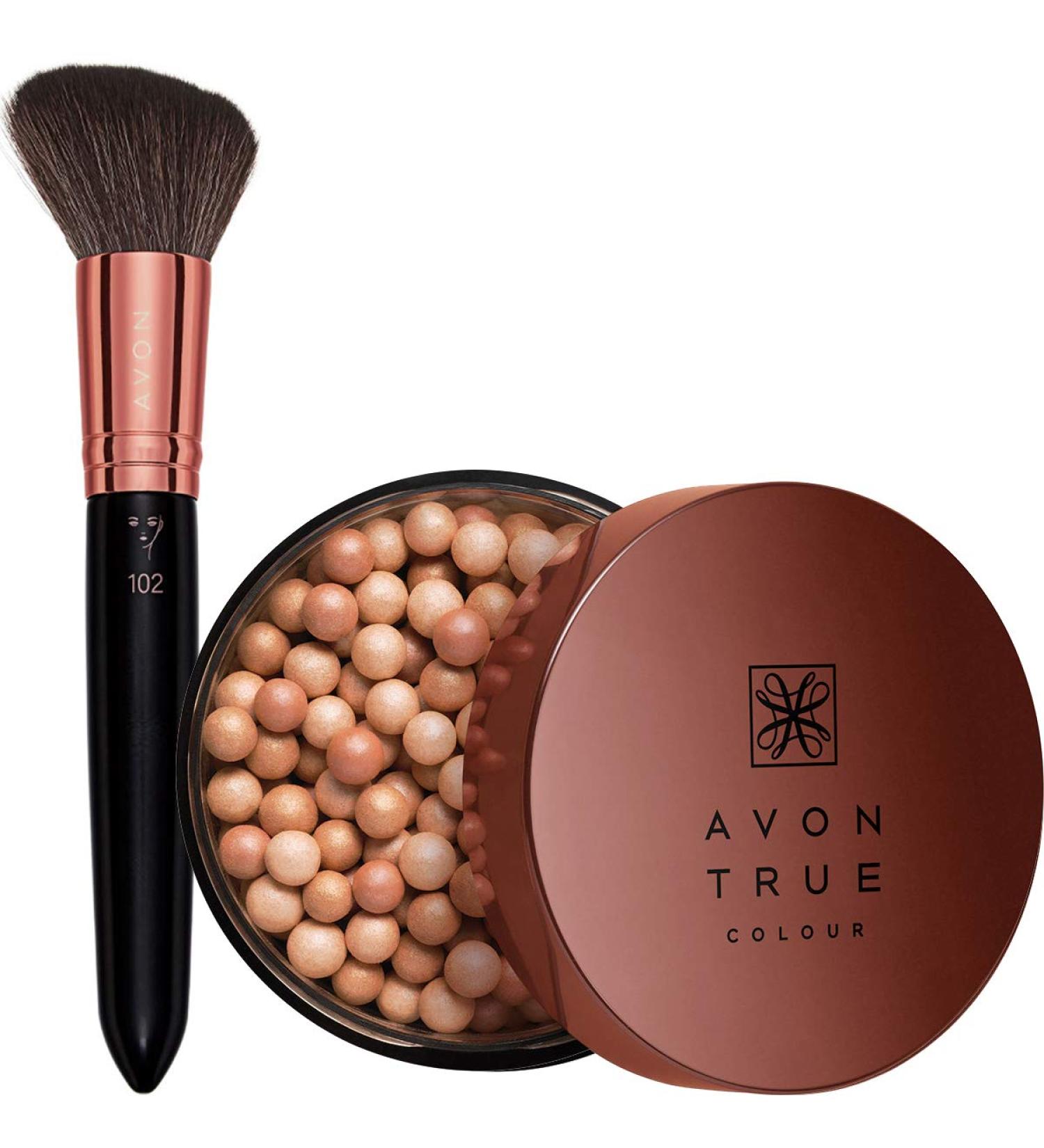 Arabian Glow Bronzing Pearls & Face Brush - Sunkissed Cool Shade