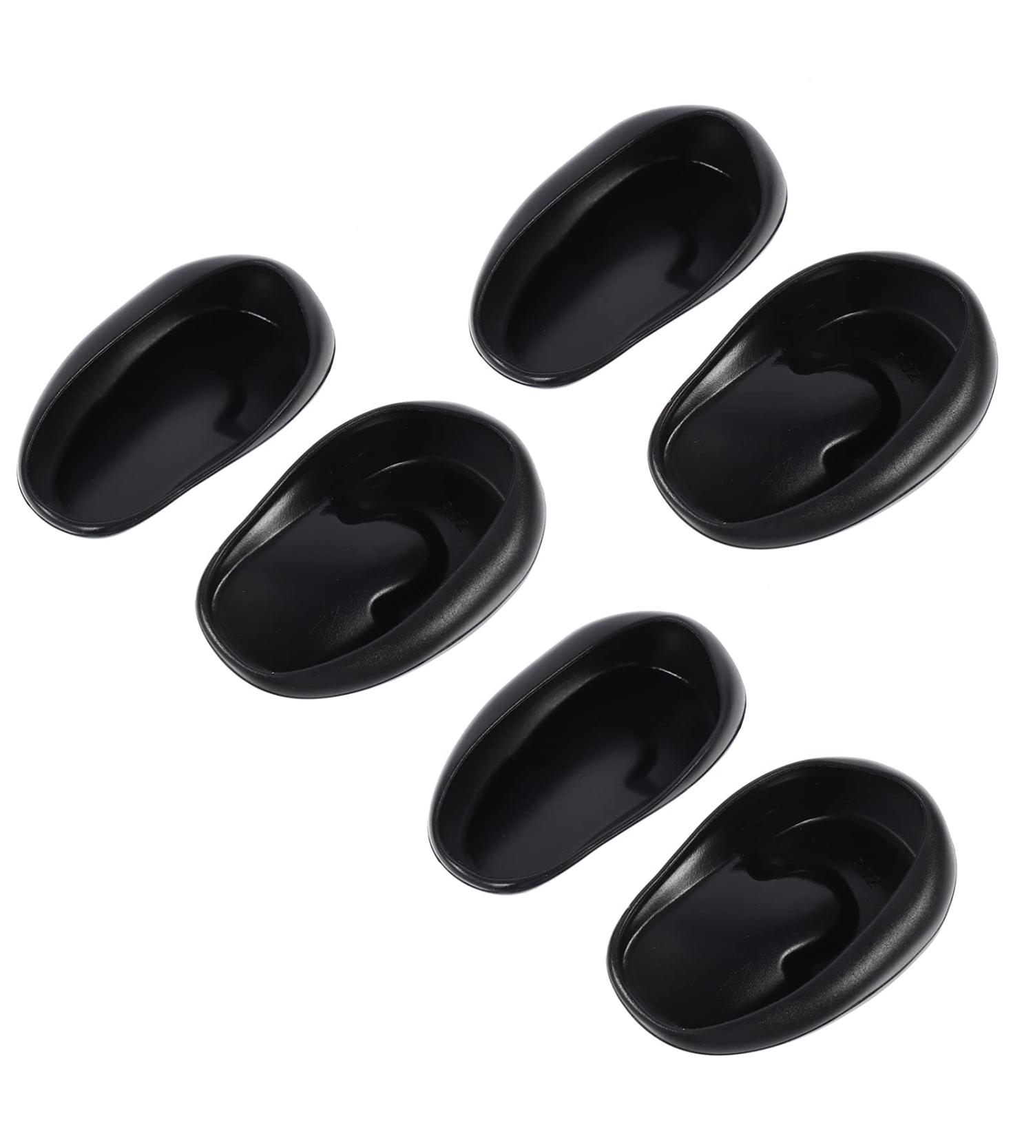 KALLORY 6pcs Hair Dye Ear Covers - Salon Professional Earmuffs in Black - Buy Online on GoSupps.com