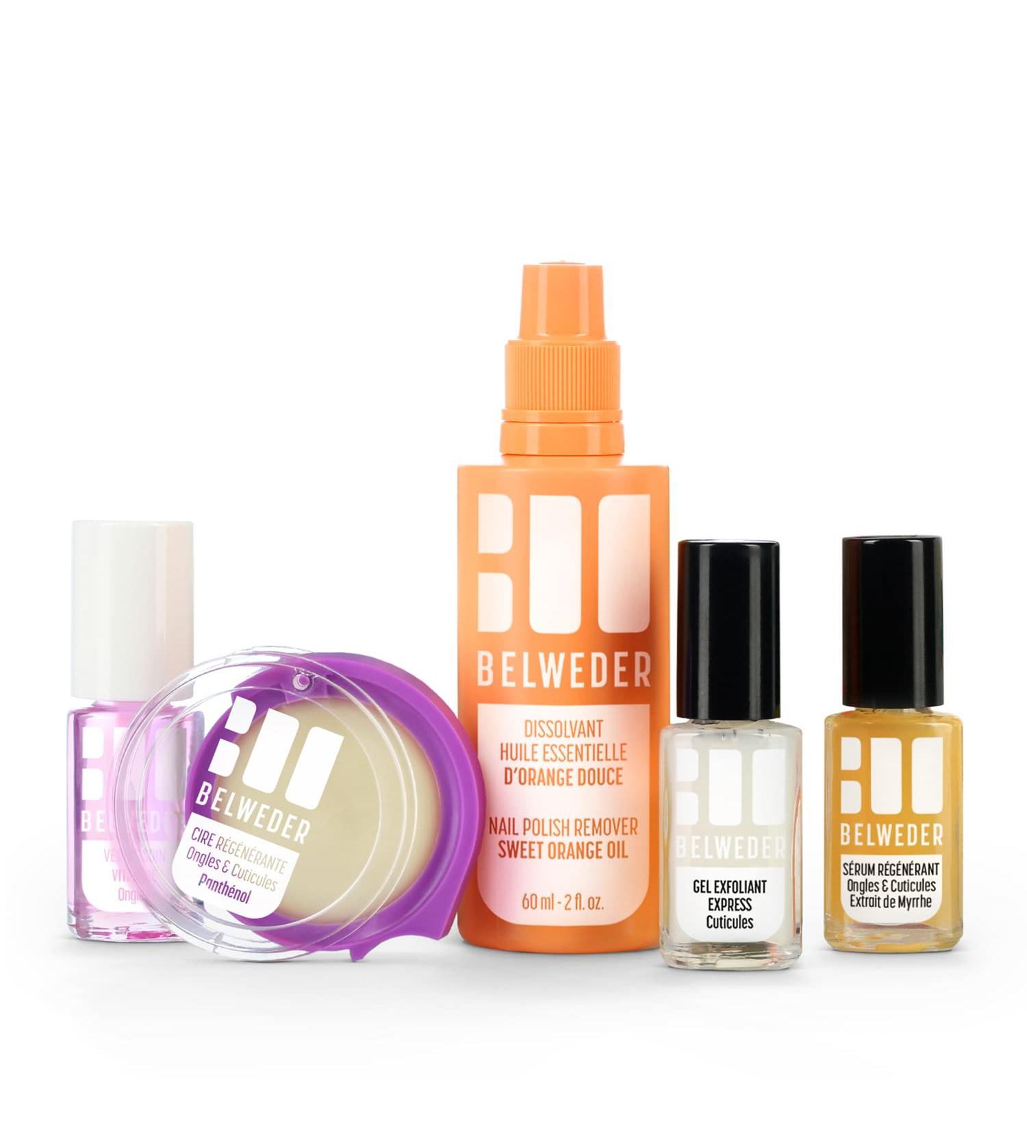 BELWEDER - Nail Care Kit: SOS Damaged Nails - 7.5 ml Regenerating Serum + 7.5 ml Express Exfoliating Gel + 5.5 ml Regenerating Wax + 7.5 ml Fortifying Nail Polish + 60 ml Gentle Remover - Buy Online on GoSupps.com