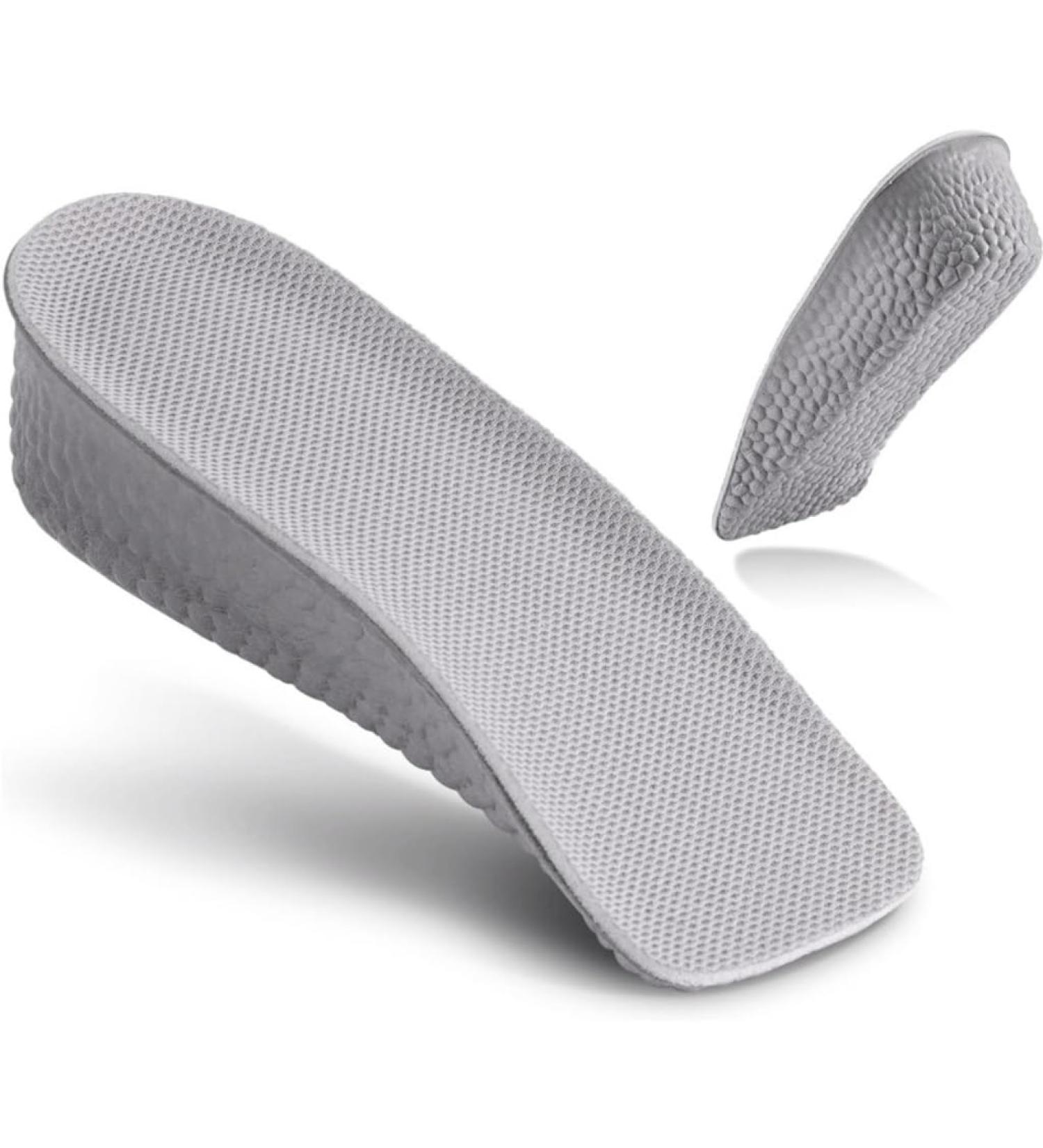 Elevated Insole for Men & Women - Comfort & Breathability - 3.5cm Thick Cushion Half Insole (Gray) | International Shipping - Buy Online on GoSupps.com