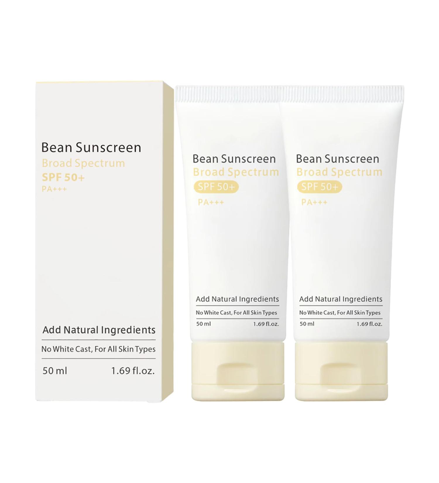 Bean Protection solaire 1 69 Fl. Oz. 50 ml SPF 50 Texture a r e Finition l g re sans point blanc Pour le visage Verre cor en Soin de la peau 2 Pi ces. - Buy Online on GoSupps.com