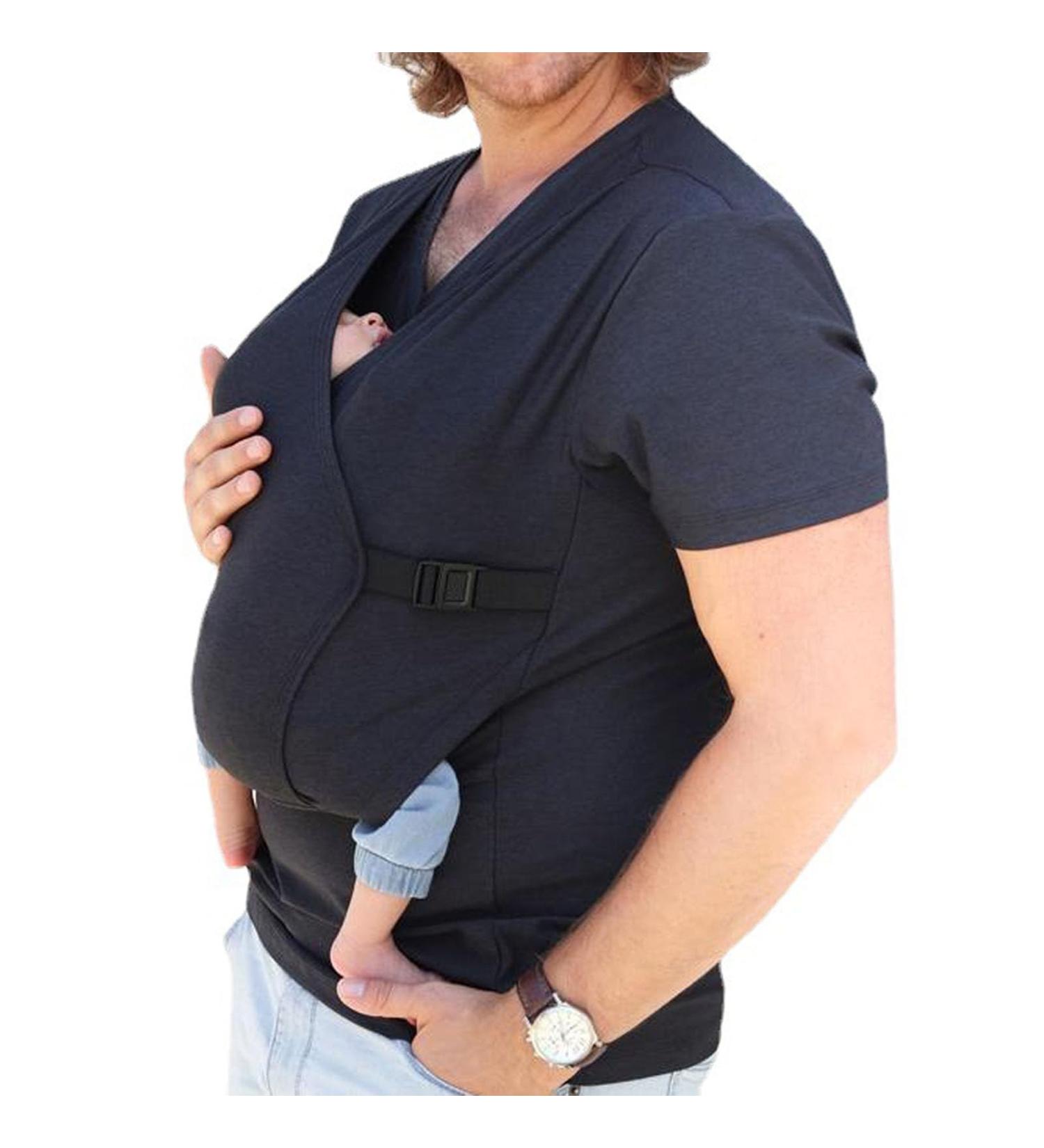 HEGZA Men's Kangaroo Dad T-Shirt | 2-in-1 Skin to Skin Baby Carrier Tank Top XL - Best for Dads & Babies - Buy Online on GoSupps.com