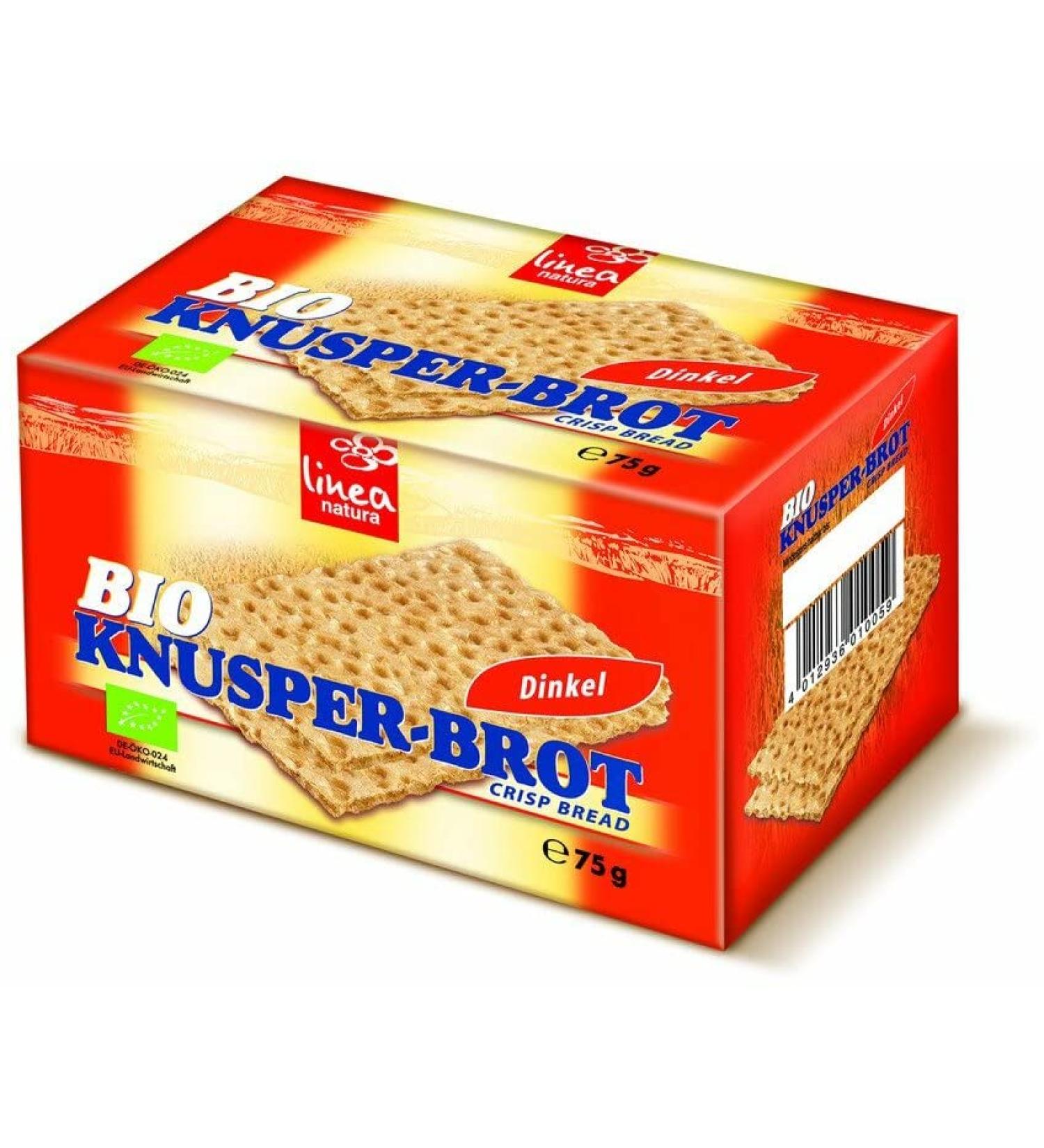 Linea Natura Organic Spelt Crispy Bread (6 x 75 gr) 75 g (pack of 6)
