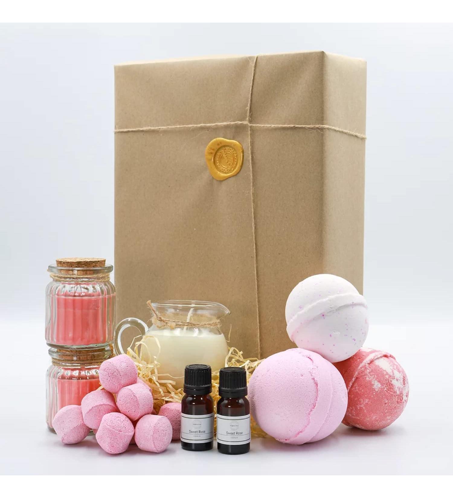 Brighton Soap Bath Bomb Gift Set 9 Piece Pink Fizzy Bubble Bath Bombs Vegan & Cruelty Free Gift for Her or him Birthday Gift Set Mothers Day Gifts Set Idea Gifts for Girlfriends 10ml - Buy Online on GoSupps.com