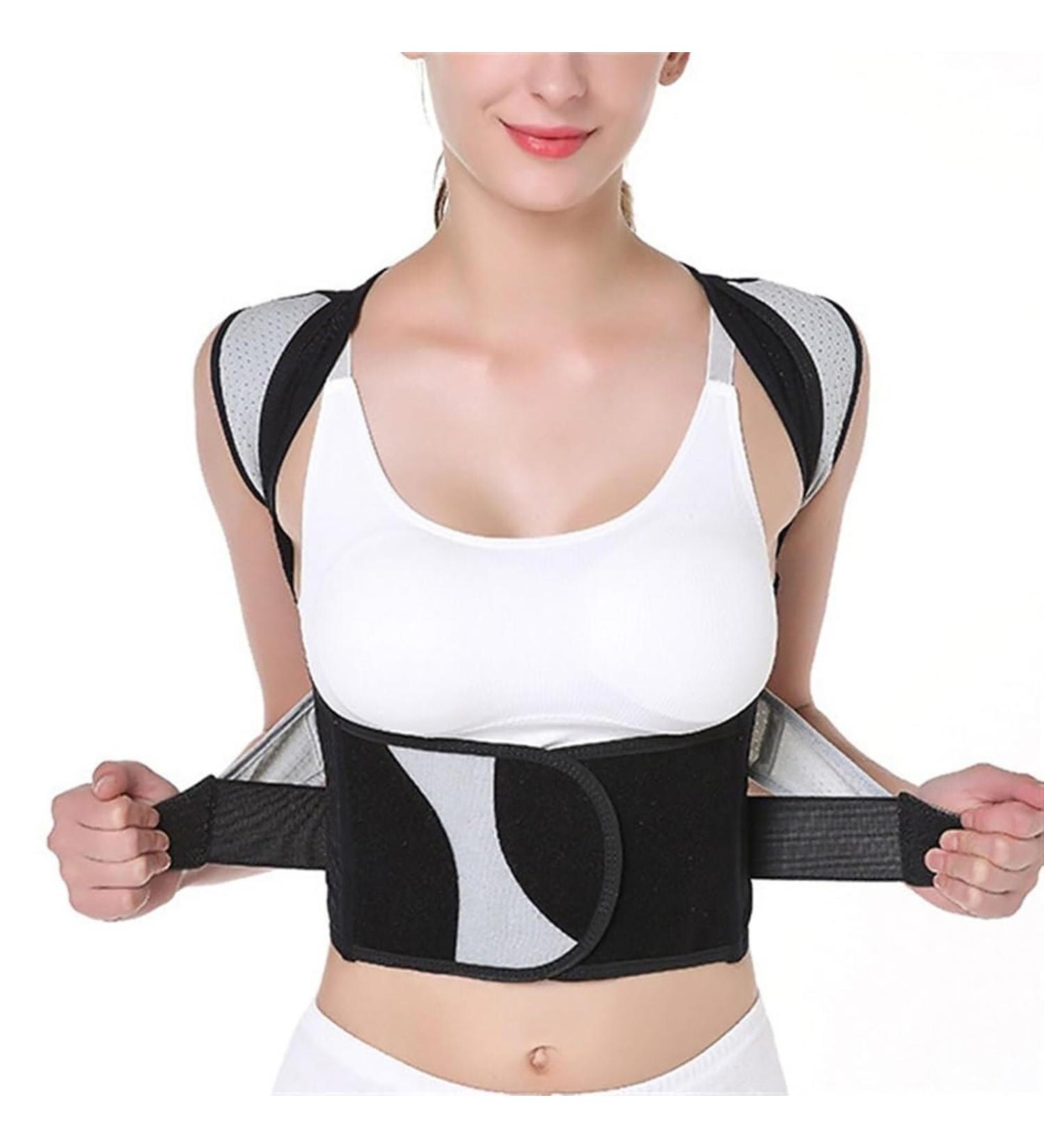 Full Back Posture Corrector Corset - Adjustable Lumbar Support for Men Women & Kids (3XL) - Improve Spine & Clavicle Alignment - Buy Online on GoSupps.com