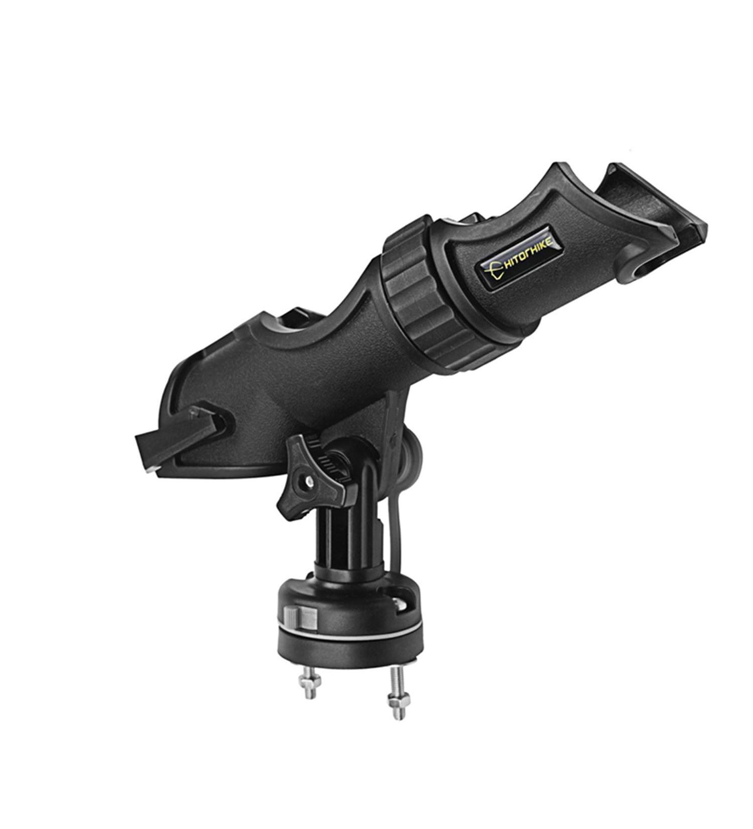 HITORHIKE Universal 360-Degree Adjustable Fishing Rod Holder Kit for Kayak & Boat - Includes Powerlock Rod Holder & Basic Mount - Buy Online on GoSupps.com