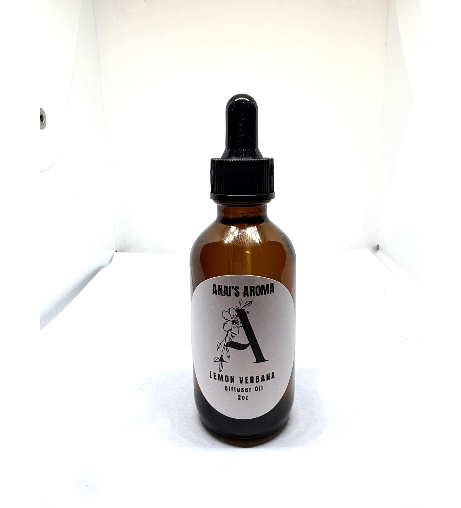 Anai's Aroma Lemon Verbana Diffuser Fragrance Oil 2 oz Amber Glass Bottle with Dropper - Buy Online on GoSupps.com