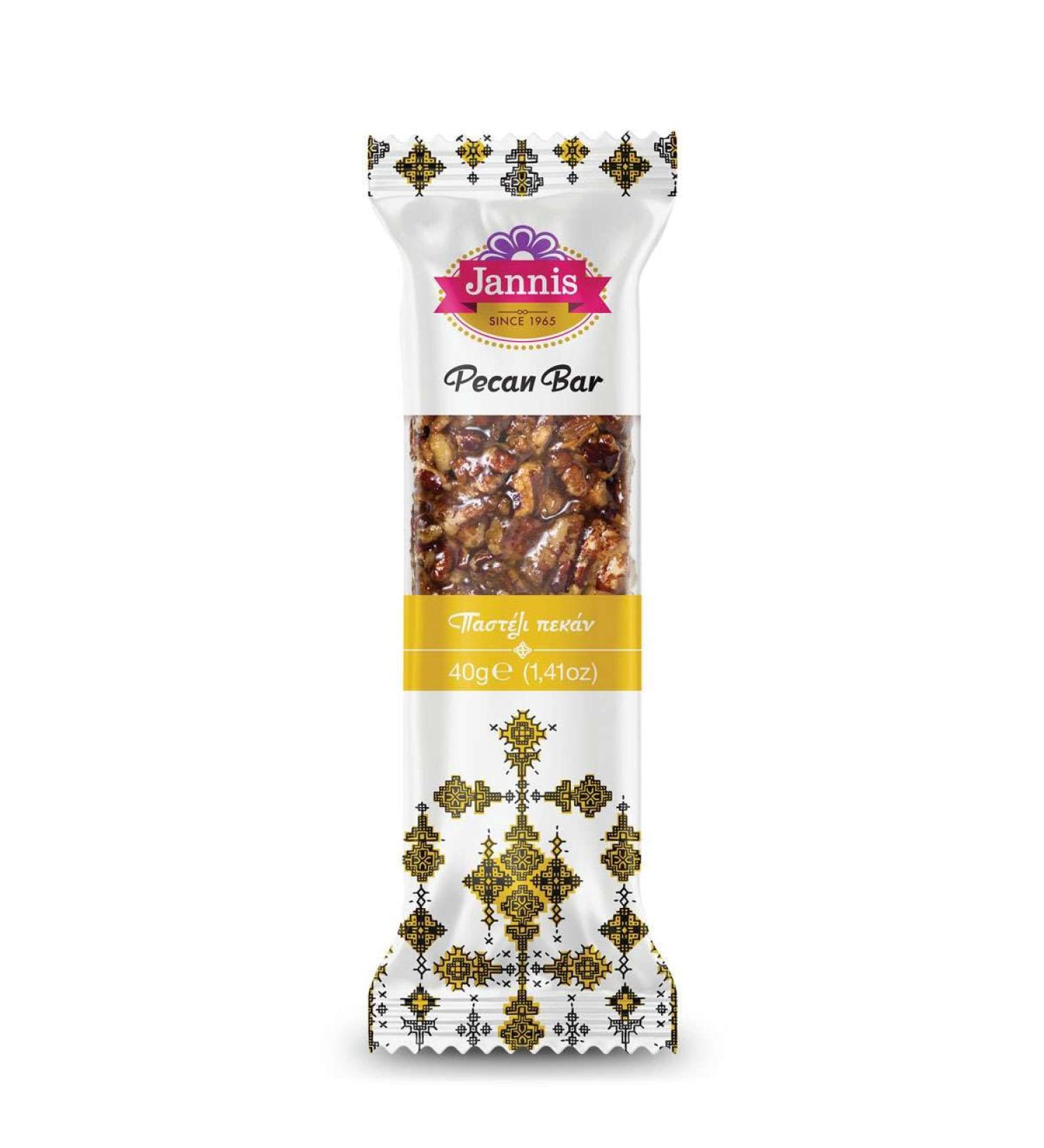 Pecan Nut Bar 40g (Pack of 20) Vegan Sweets Gluten Free Snacks Low Salt - Dairy Free - No Additives - Protein - High Fibre - Buy Online on GoSupps.com
