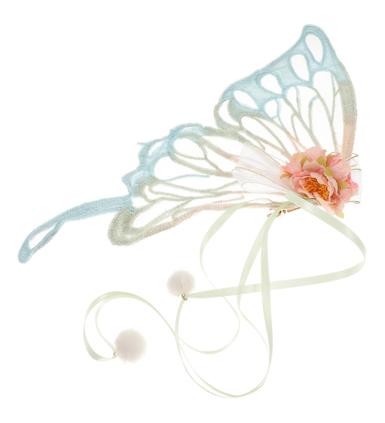 birthday wedding photoshoot fairy hair clip girl hair barrettes wing costume moving hair clips kid hair accessories butterflies wing hair barrette fabric 3d tassel crocodile skin - Buy Online on GoSupps.com
