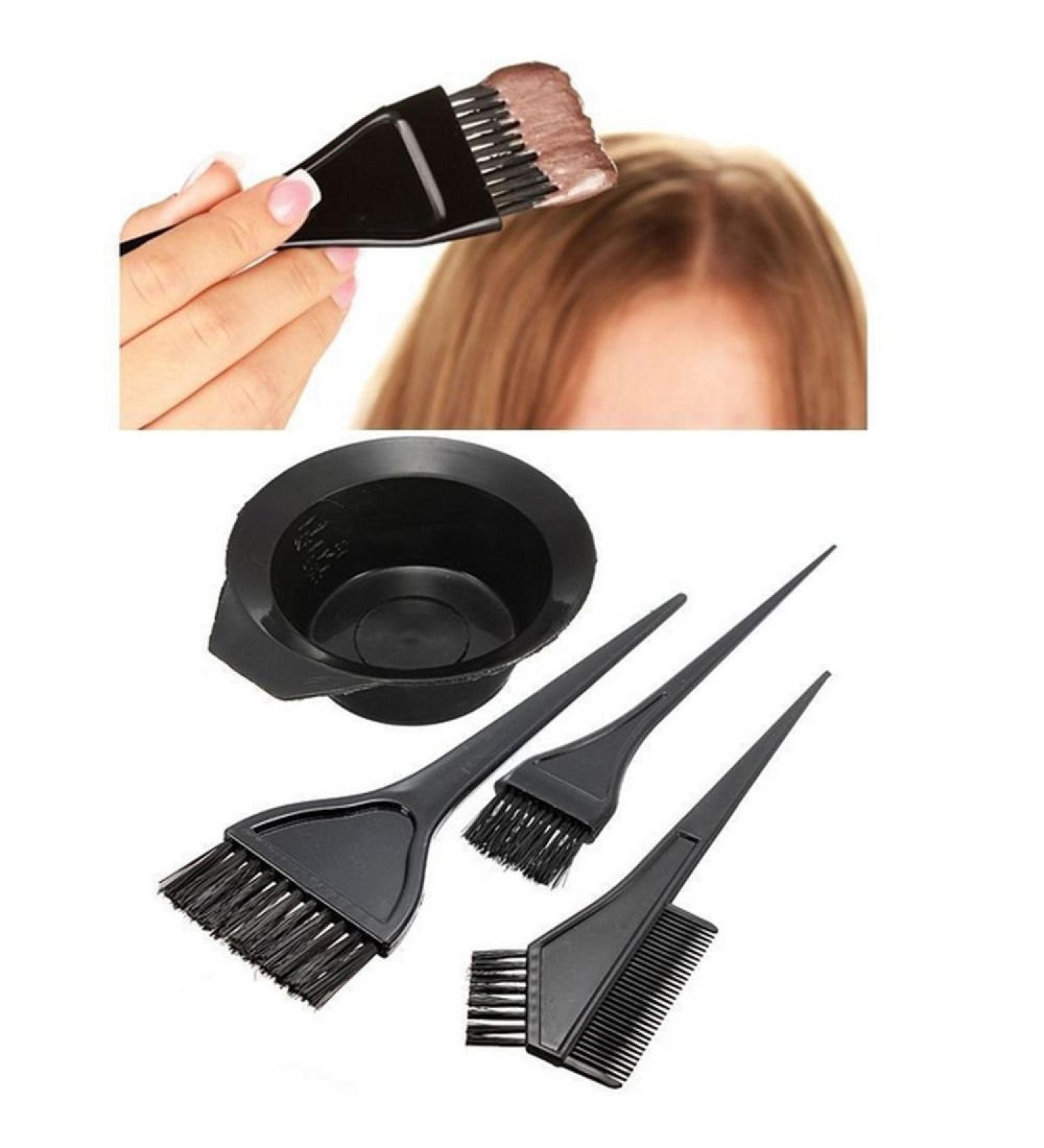 PMS hair coloring set with brush and bowl