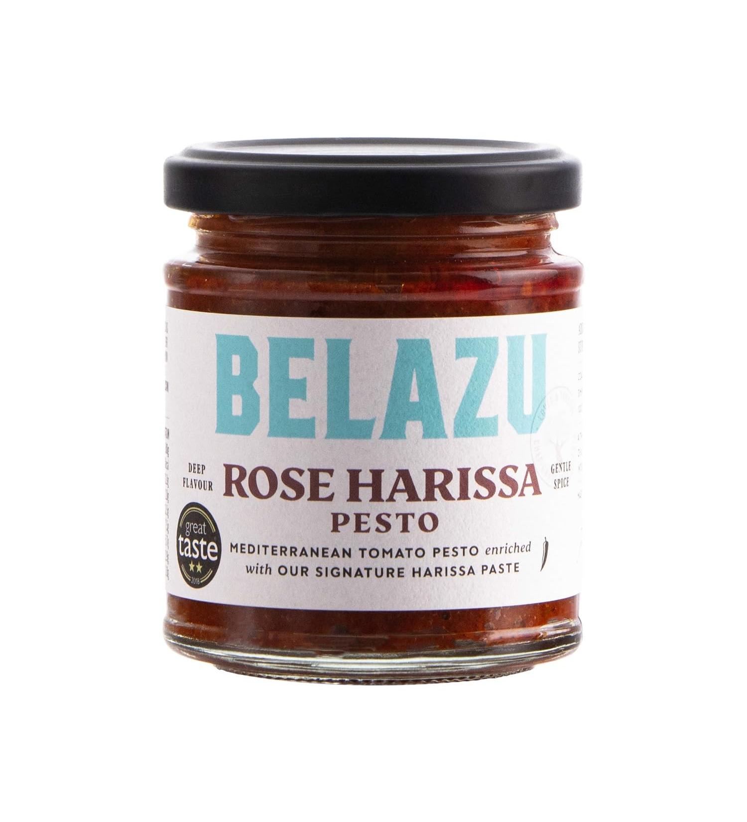 Belazu Rose Harissa Pesto 165g - Exquisite Mediterranean Flavor - Pack of 1 - Buy Online on GoSupps.com