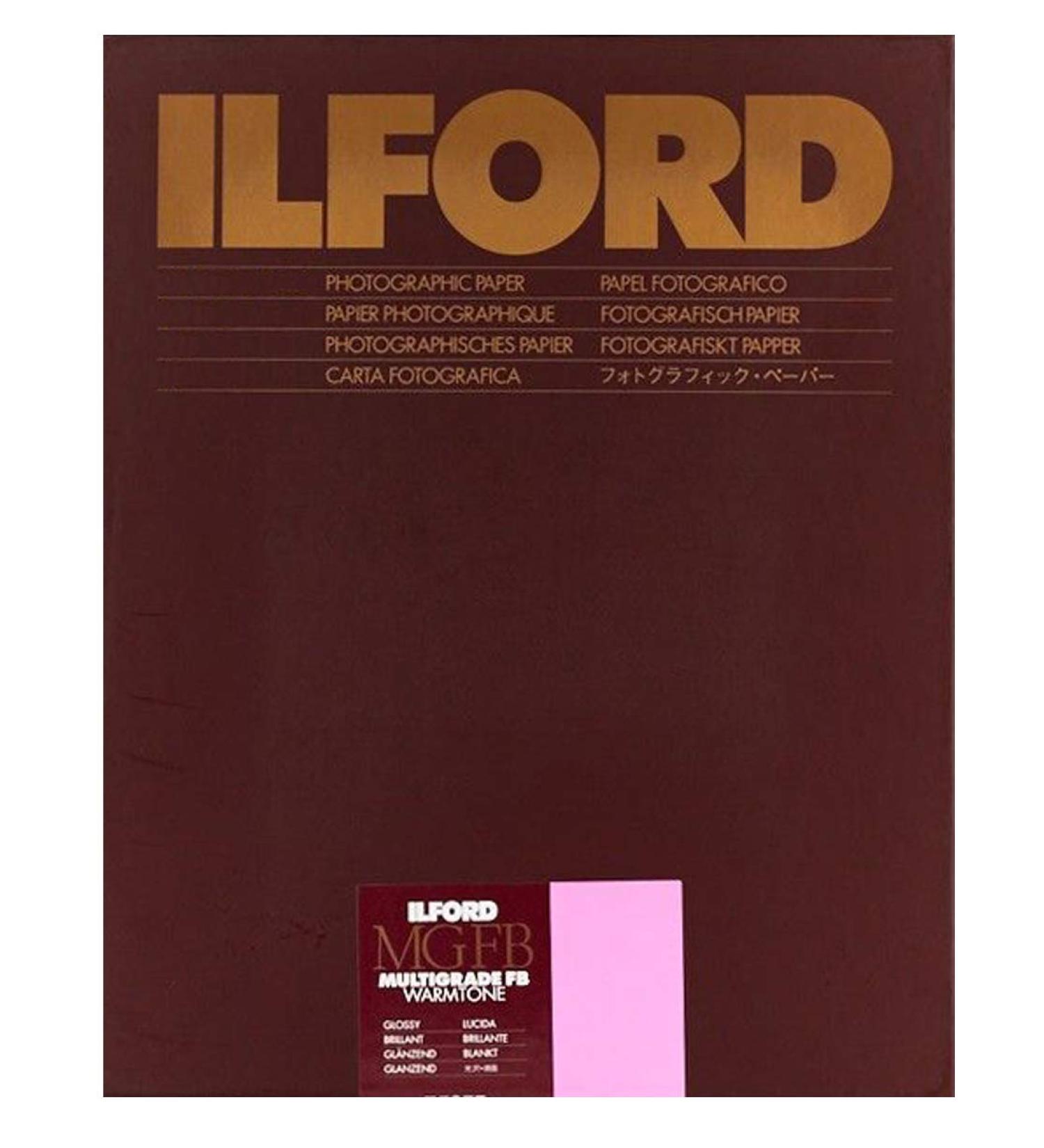 Ilford Multigrade FB Warmtone VC Variable Contrast B & W Enlarging Paper - 8x10"-100 Sheets - Glossy Surface