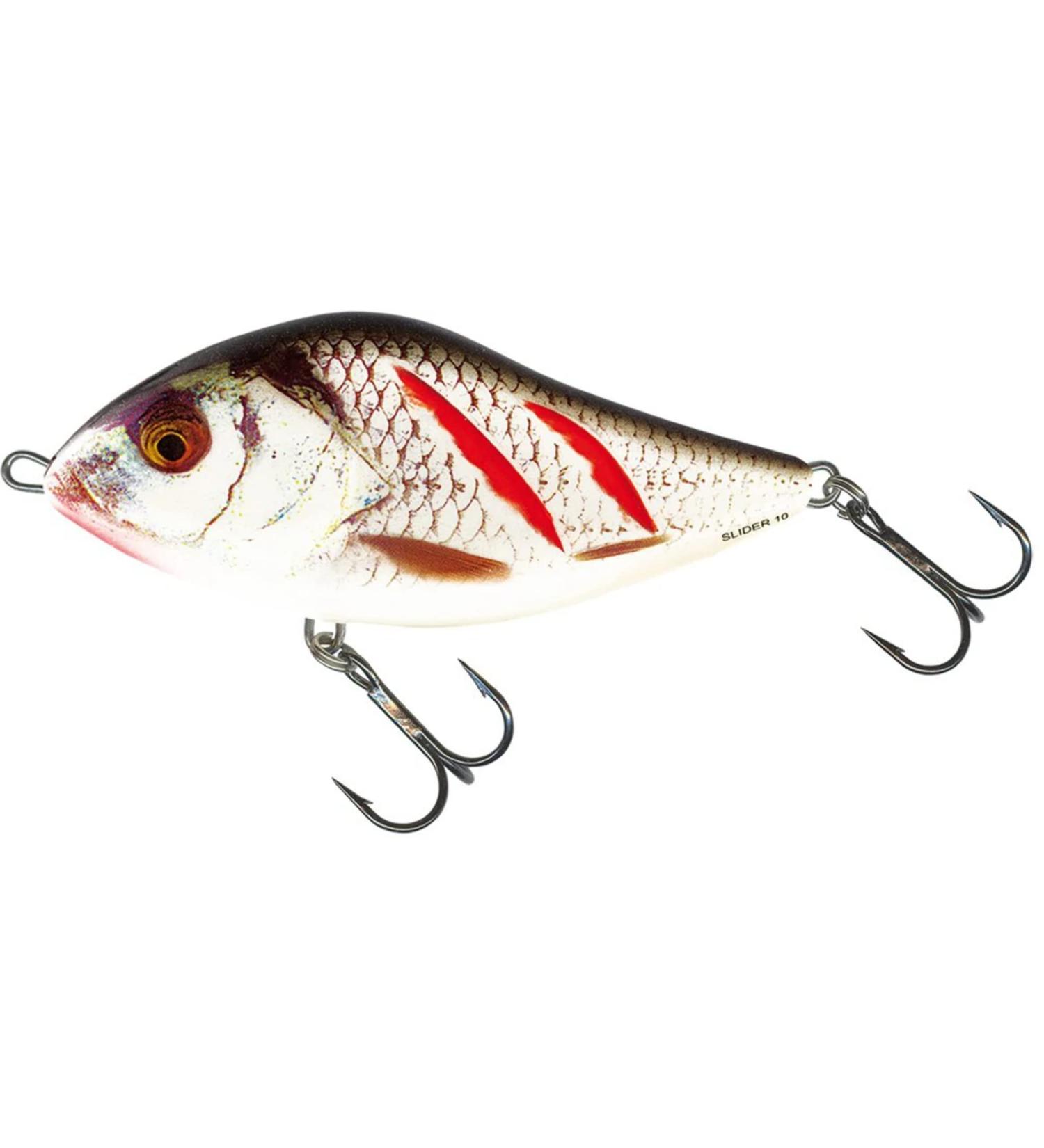 Salmo Wobbler Slider 10cm 36g - Floating Fishing Lure - Wounded Real Grey Shiner - International Shipping Available - Buy Online on GoSupps.com