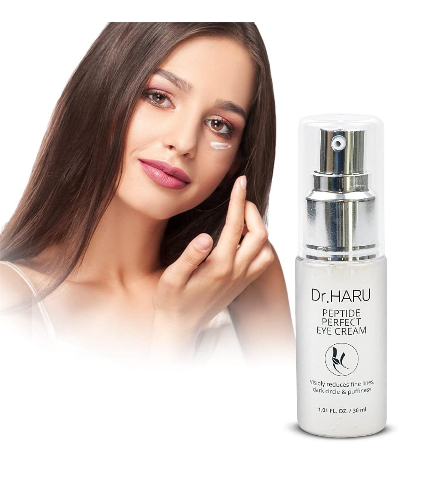 Dr. HARU Peptide Advanced Eye Cream | Hydrating & Anti-Aging Solution for Dark Circles, Fine Lines & Puffiness - 30ml - Buy Online on GoSupps.com