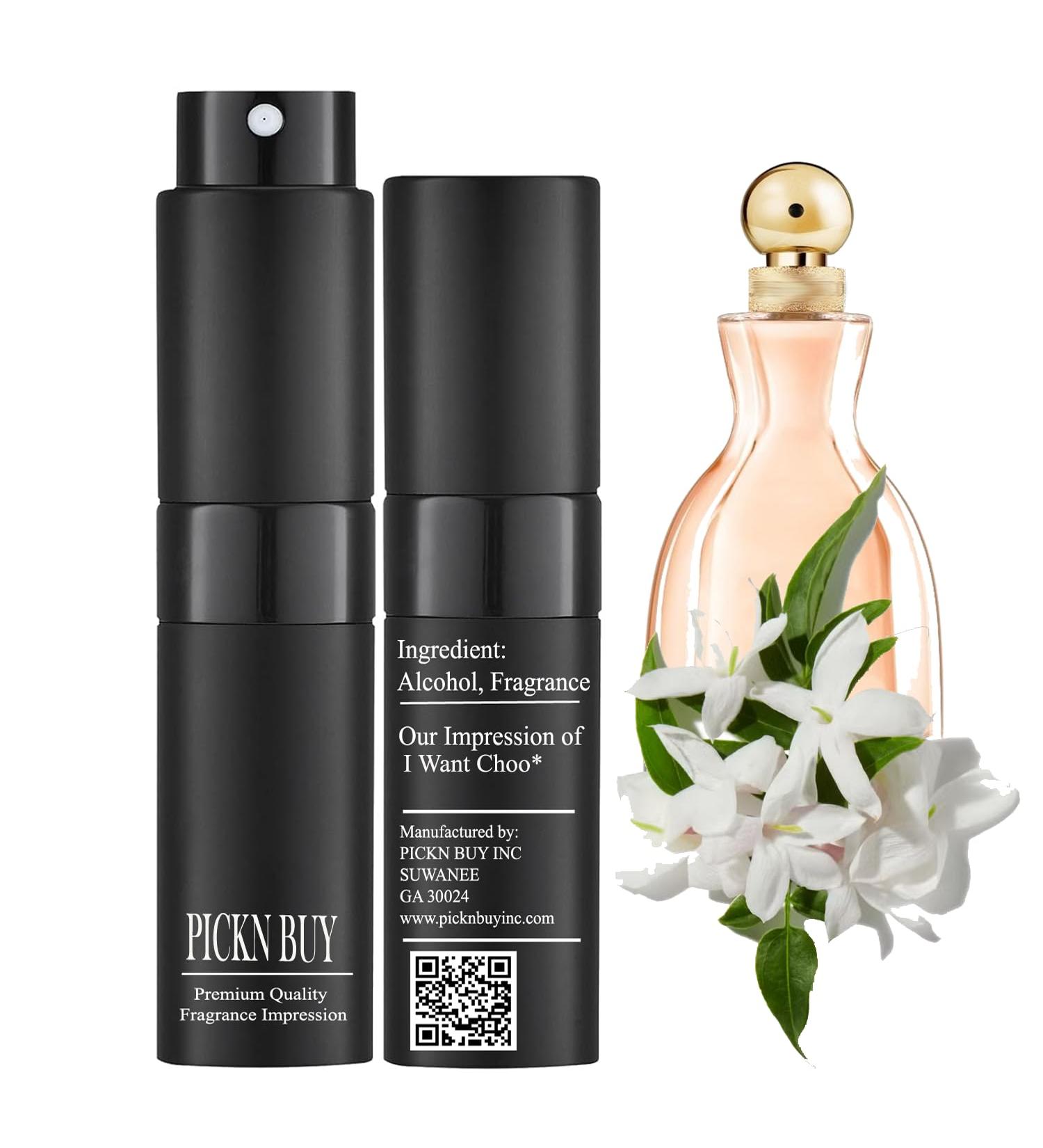 PICKN BUY Luxury Perfume for Women 0.34 Fl oz Scent Compatible to I Want Choo Perfume Made in USA Long-Lasting Spray Comes in Refilable Bottle I Want Choo* Impressions 0.34 Fl Oz (Pack of 1) - Buy Online on GoSupps.com