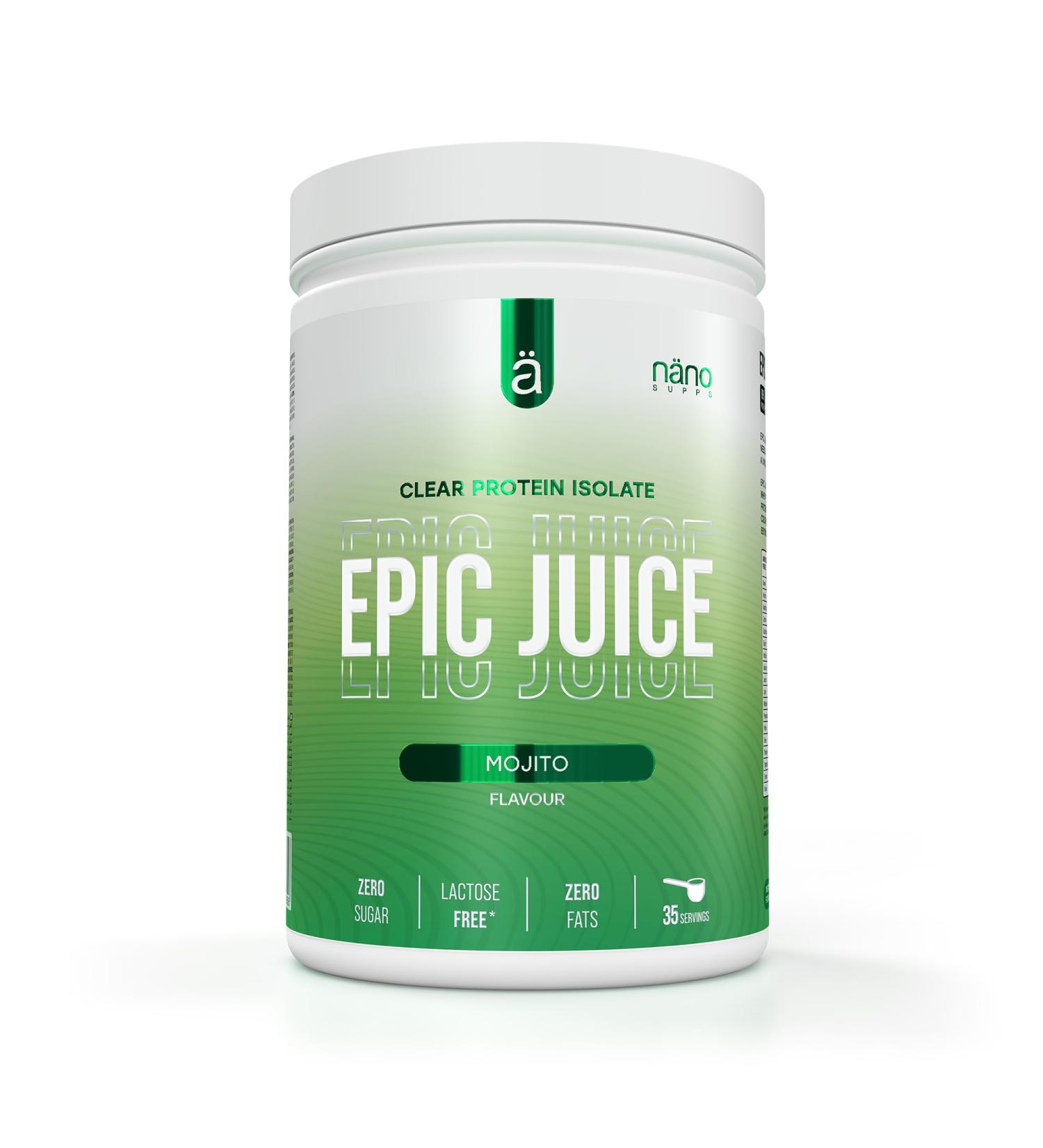 NanoSupps Epic Juice Clear Whey (875g) Mojito - Buy Online on GoSupps.com