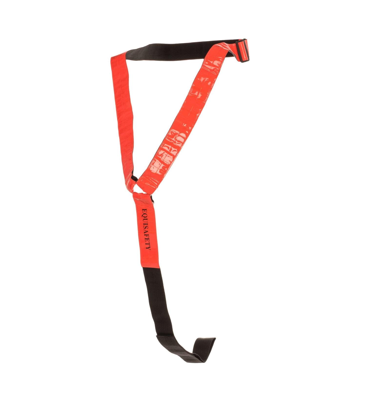 Equisafety Reflective Hi-Vis Neck Band - Red/Orange - One Size