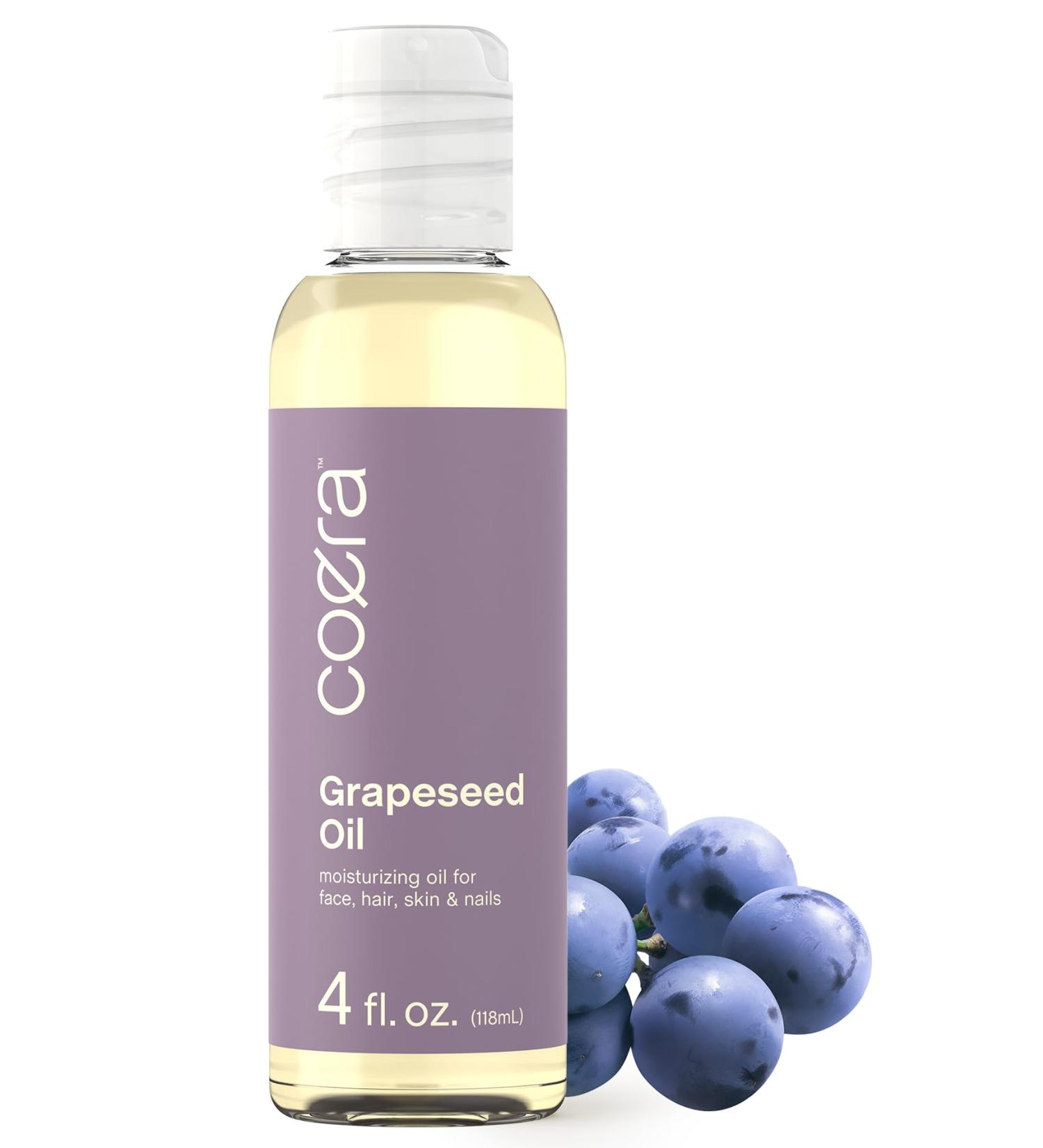 Horb ach Grapeseed | 4 fl oz | Moisturizing Oil for Face Hair Skin and Nails | Free of Parabens SLS & Fragrances | Coera - Buy Online on GoSupps.com