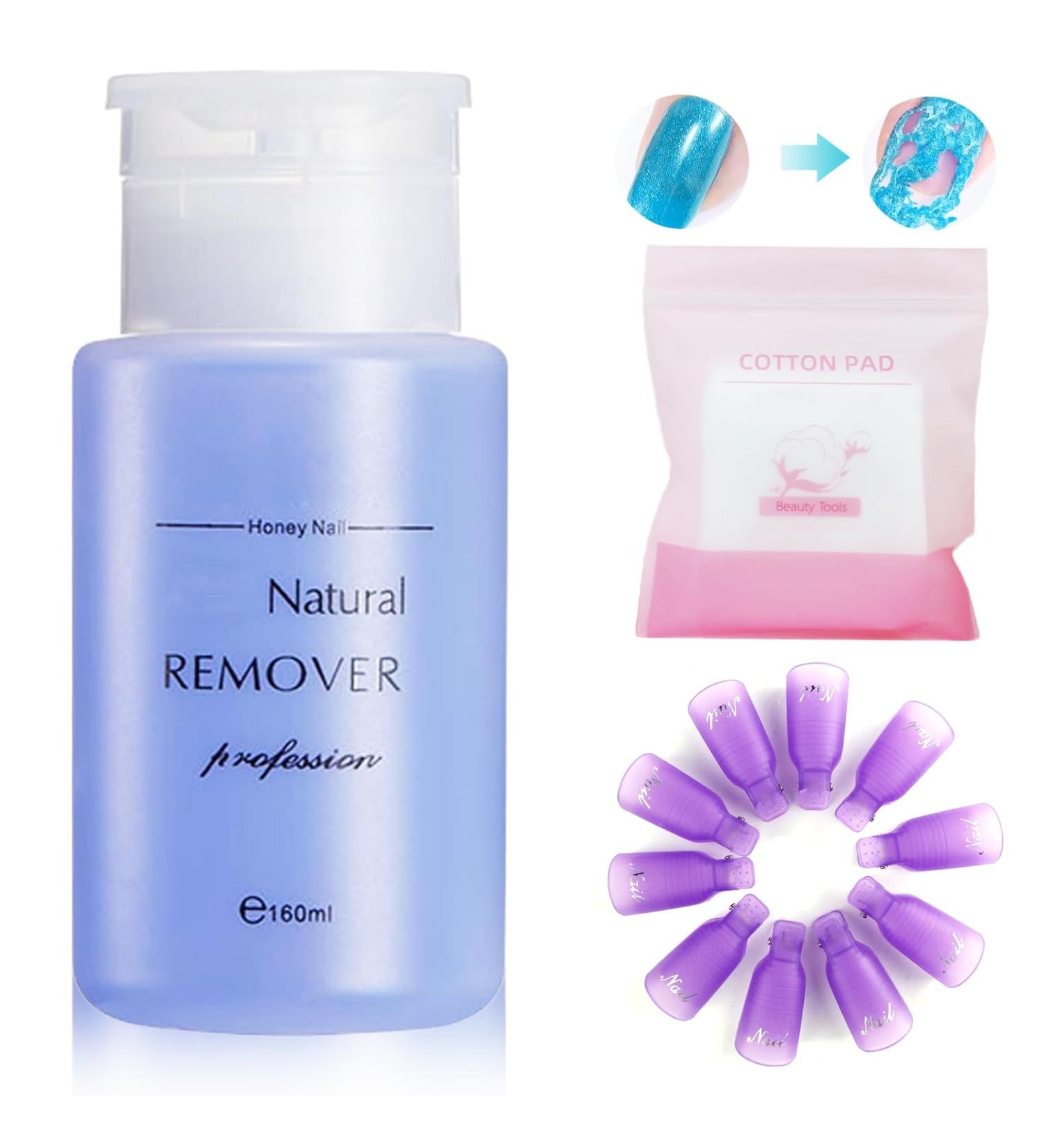 XdealCozyxc 160ml Acetone Acrylic Remover Kit Gel Nail Polish Remover for Manicures and Pedicures - Buy Online on GoSupps.com