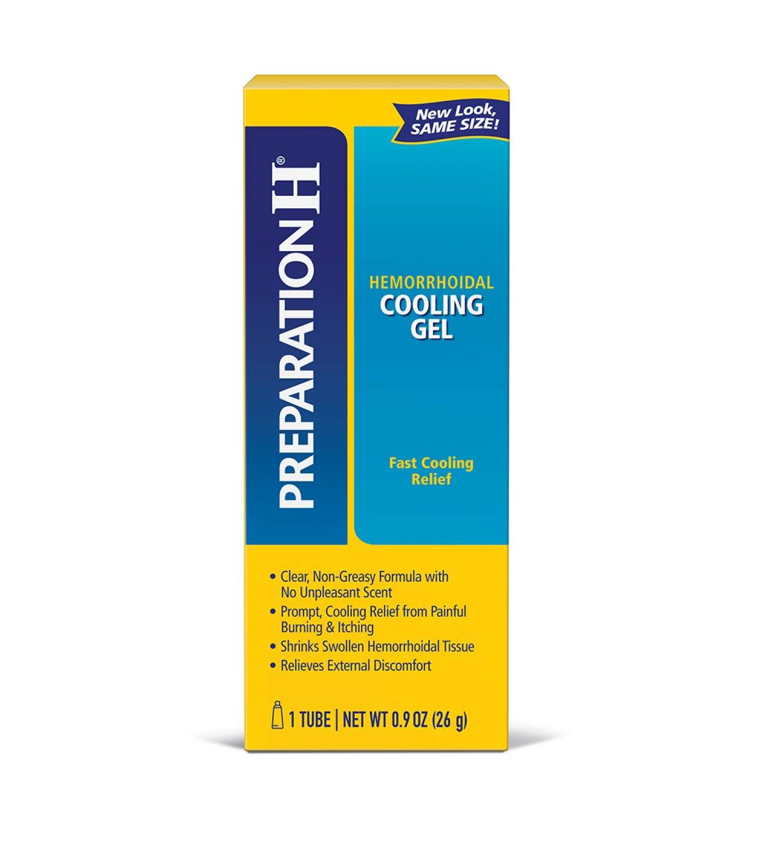 Preparation H Cooling Gel with Vitamin E and Aloe | Fast Hemorrhoid Symptom Relief | 0.9 Ounce Tube - Buy Online on GoSupps.com
