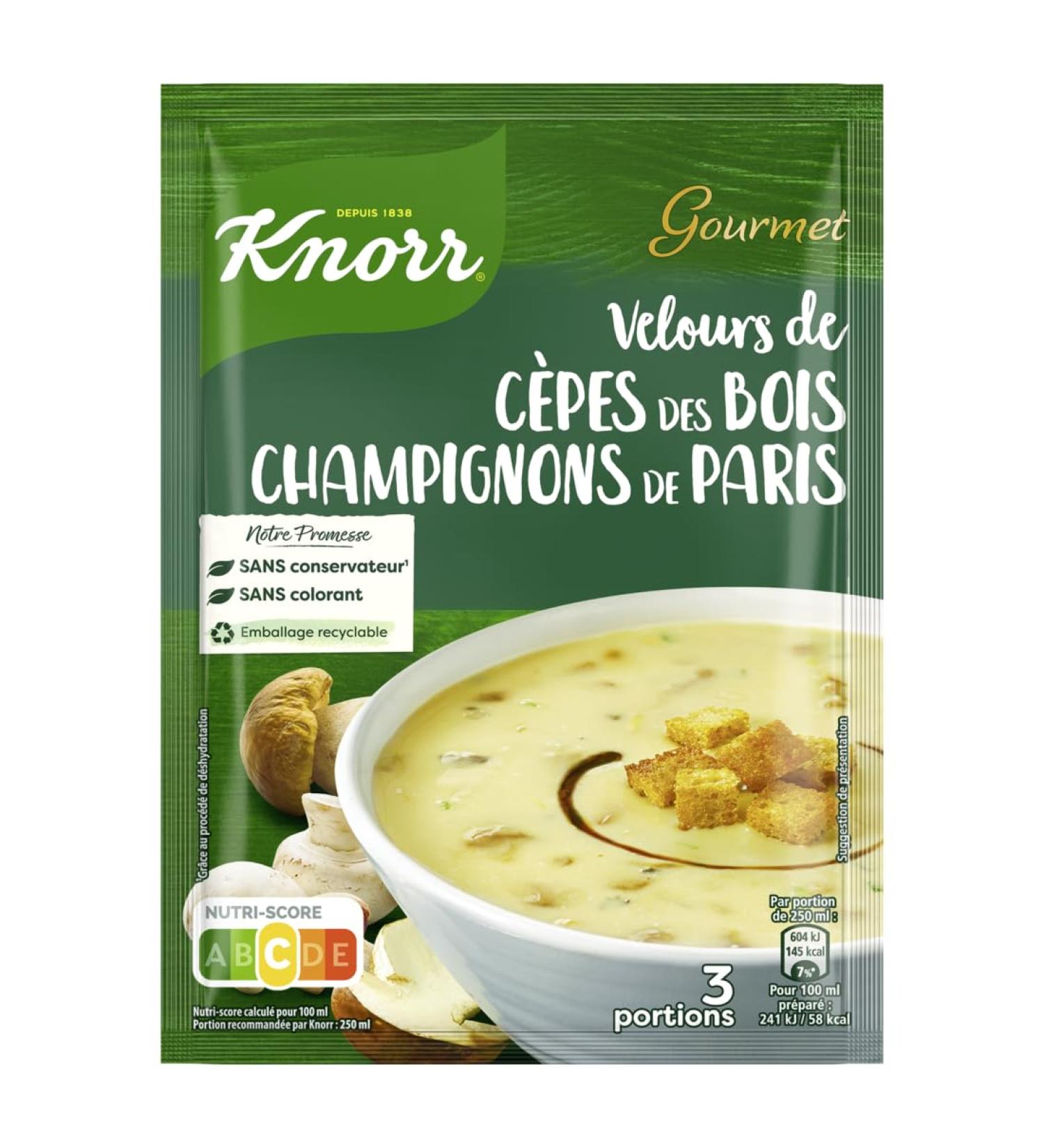 Knorr Gourmet Moments Soup Velours de Cèpes Champignons, 91g