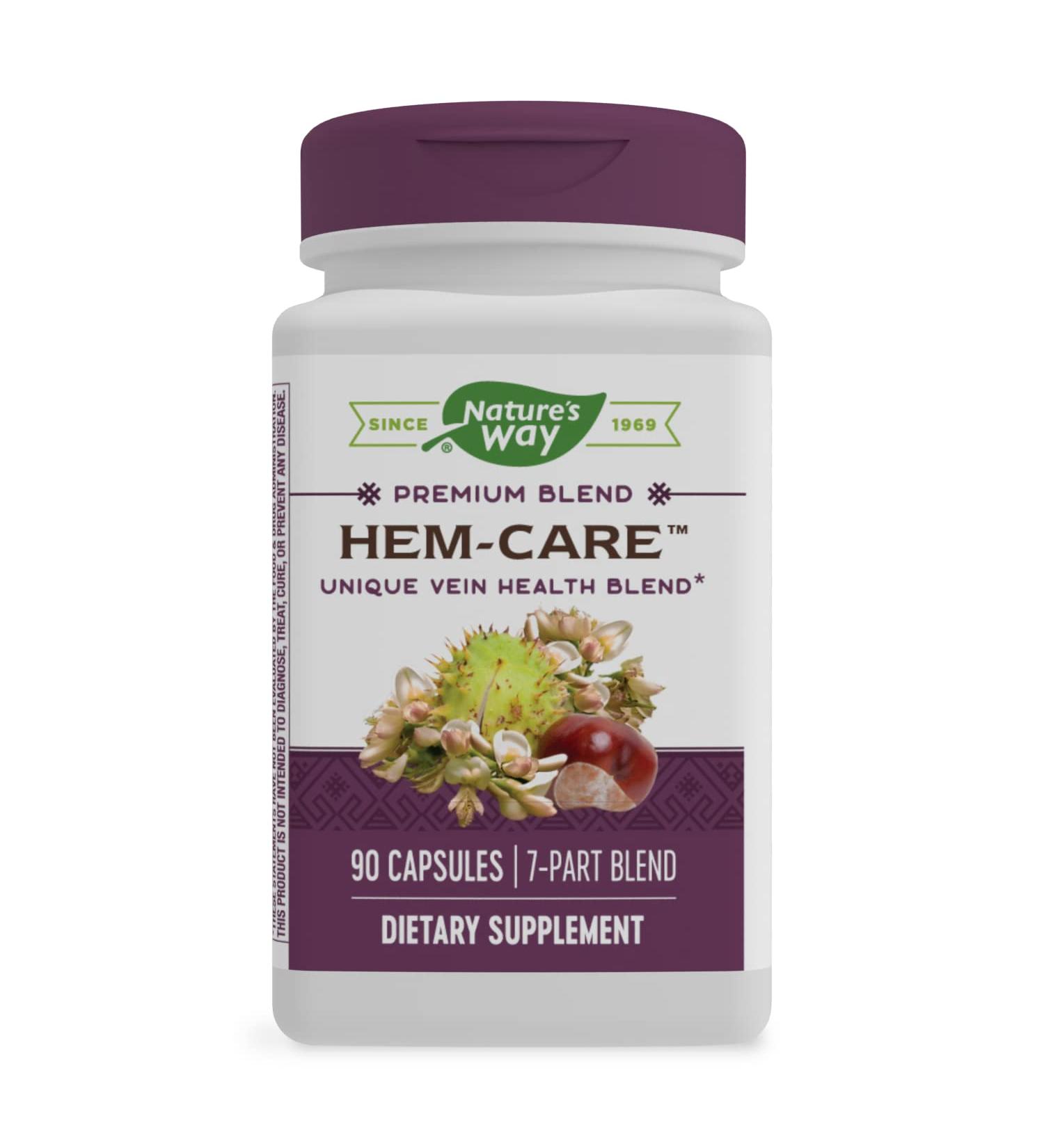 Buy Nature's Way Hem-Care 90 Capsules | Support Healthy Circulation & Hemorrhoid Relief - Buy Online on GoSupps.com