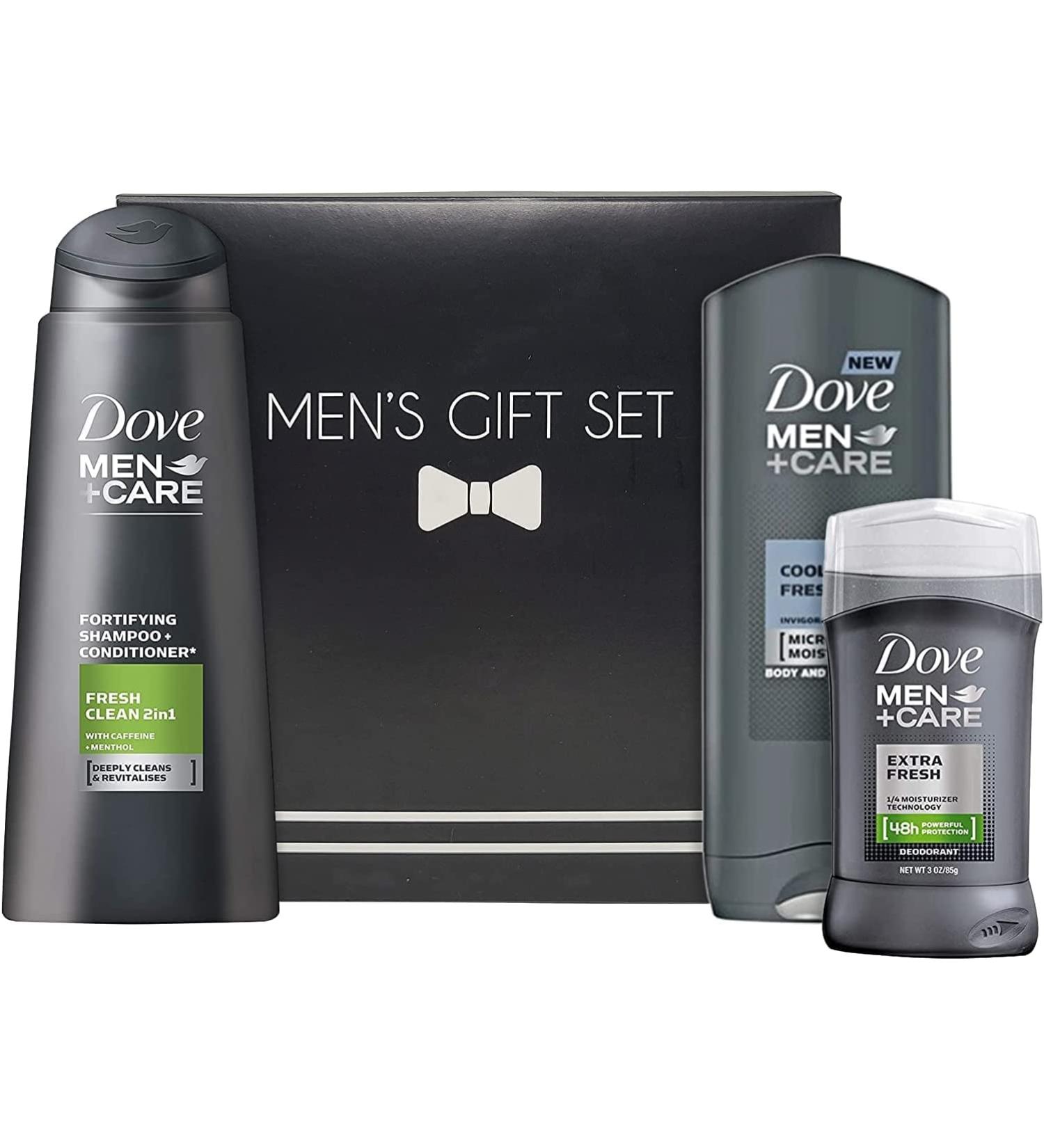 Men+Care Bath & Body Spa Gift Basket for Men Best Gift for Father's Day & Birthday Body Wash + Shampoo & Conditioner + Anti-perspirant in Gift Box