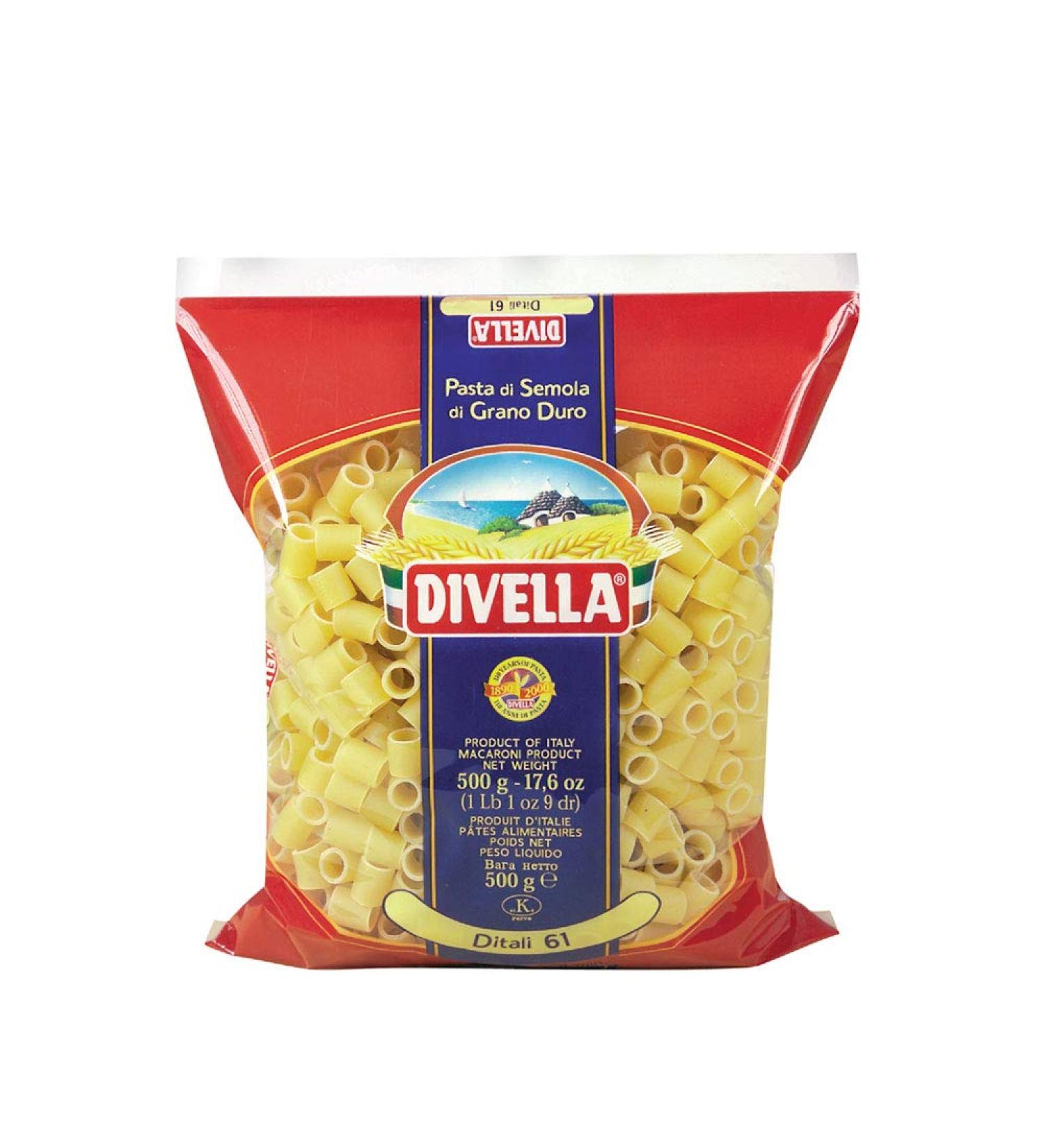 Divella ditali 61 cottura 9 minuti da 500 grammi (082697) - Buy Online on GoSupps.com