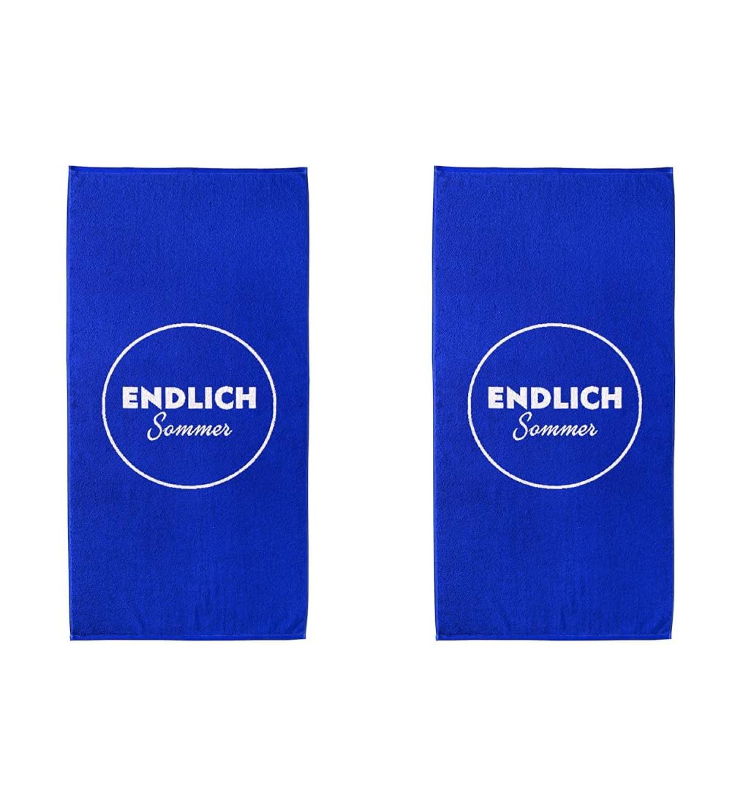 NIVEA DLRG Bath Towels Pack of 2 - Summer 2021 70x140 cm - Perfect for Beach & Pool - Buy Online on GoSupps.com