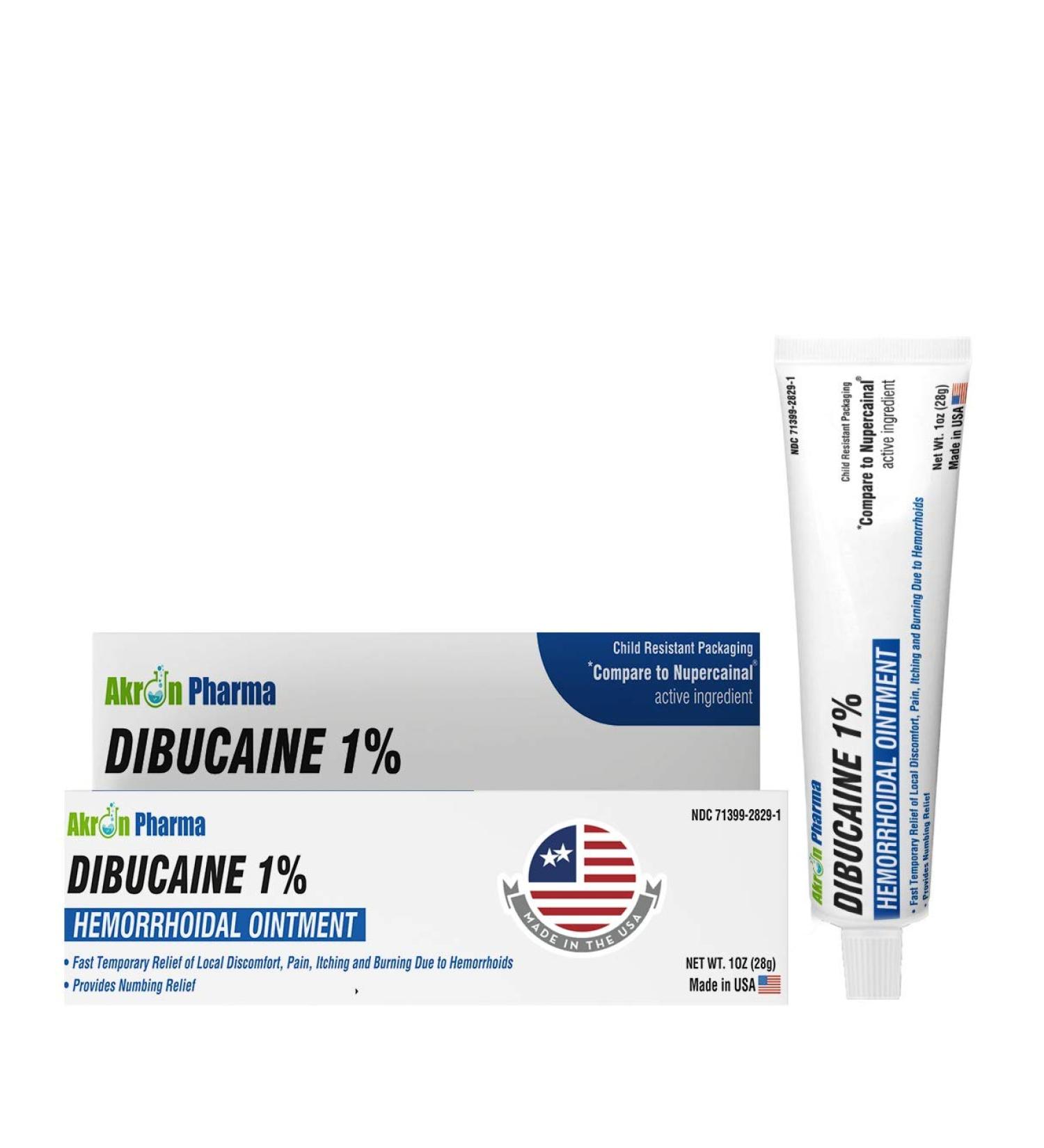 Dibucaine 1% Ointment 1 Oz (28 gm) - Fast-Acting Topical Pain Relief - Buy Online on GoSupps.com