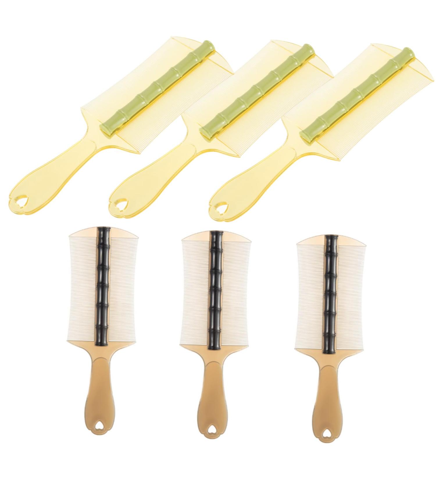 6pi ces Lot De Peignes Anti-pellicules Dents Ultra-fines Double Face Avec Manche Long Brosse limination Pellicules Et Poux Outil Coiffure Pour Cheveux Fins pais Gar on Fille Ad - Buy Online on GoSupps.com