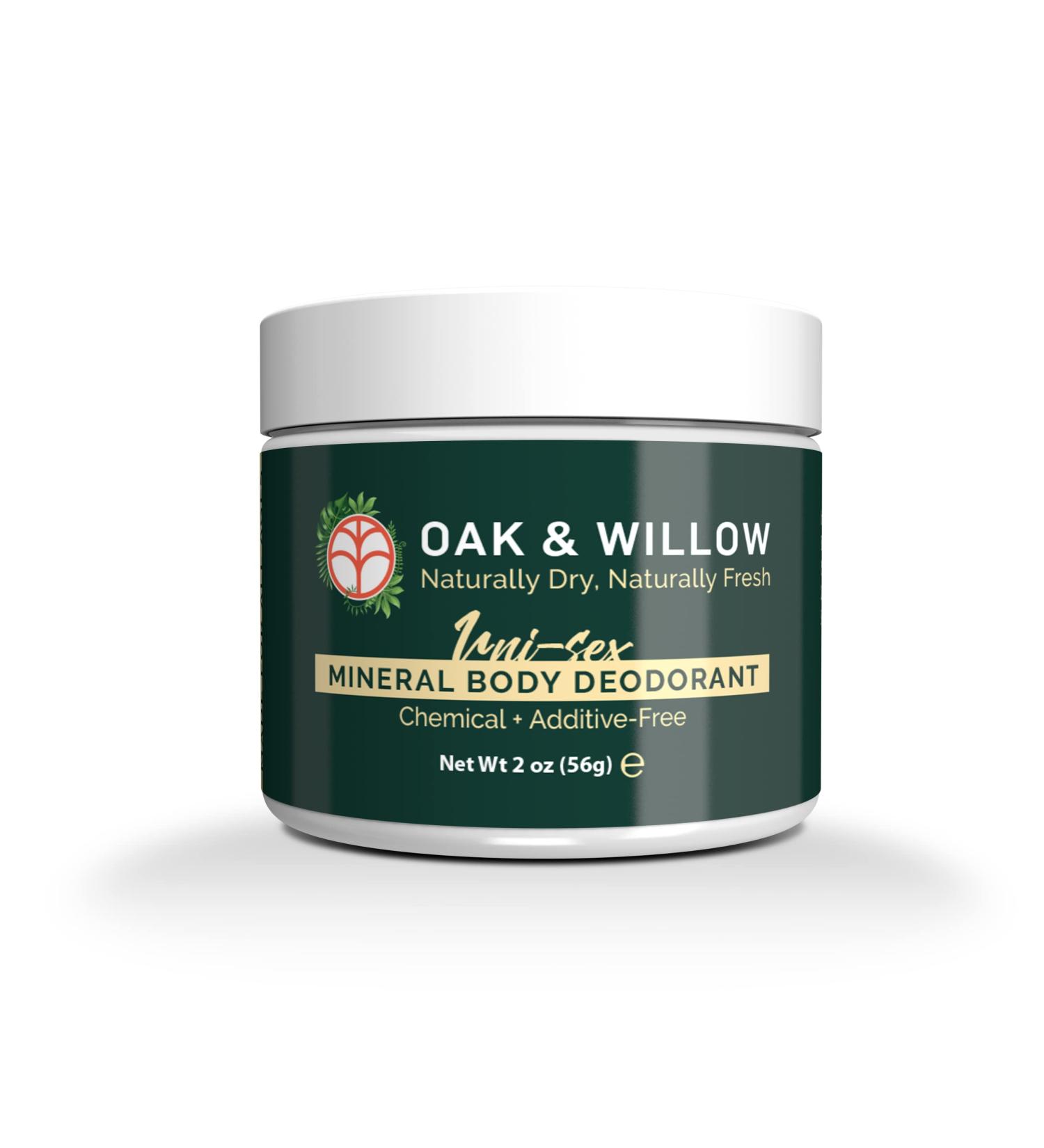 Natural Mineral Body Deodorant with Corn Starch & Coconut Oil - 2oz, Chemical & Aluminum Free - Buy Online on GoSupps.com
