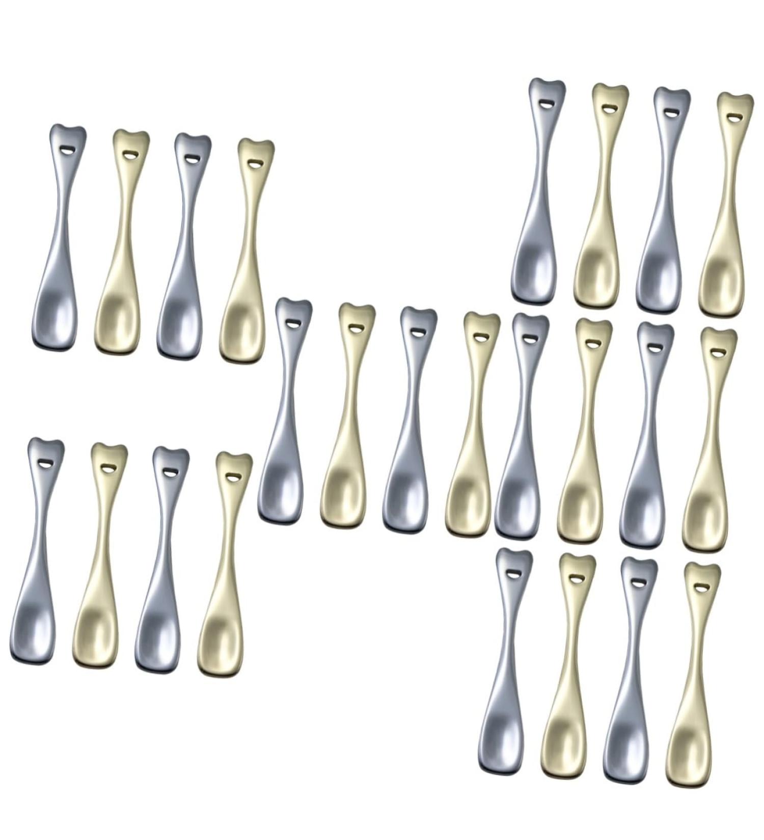 FRCOLOR Mini Cosmetic Scoop Set - 24 Pcs Beauty Spatula Kit for Face & Skin Care | Zinc Alloy Makeup Tools in Assorted Colors - Buy Online on GoSupps.com