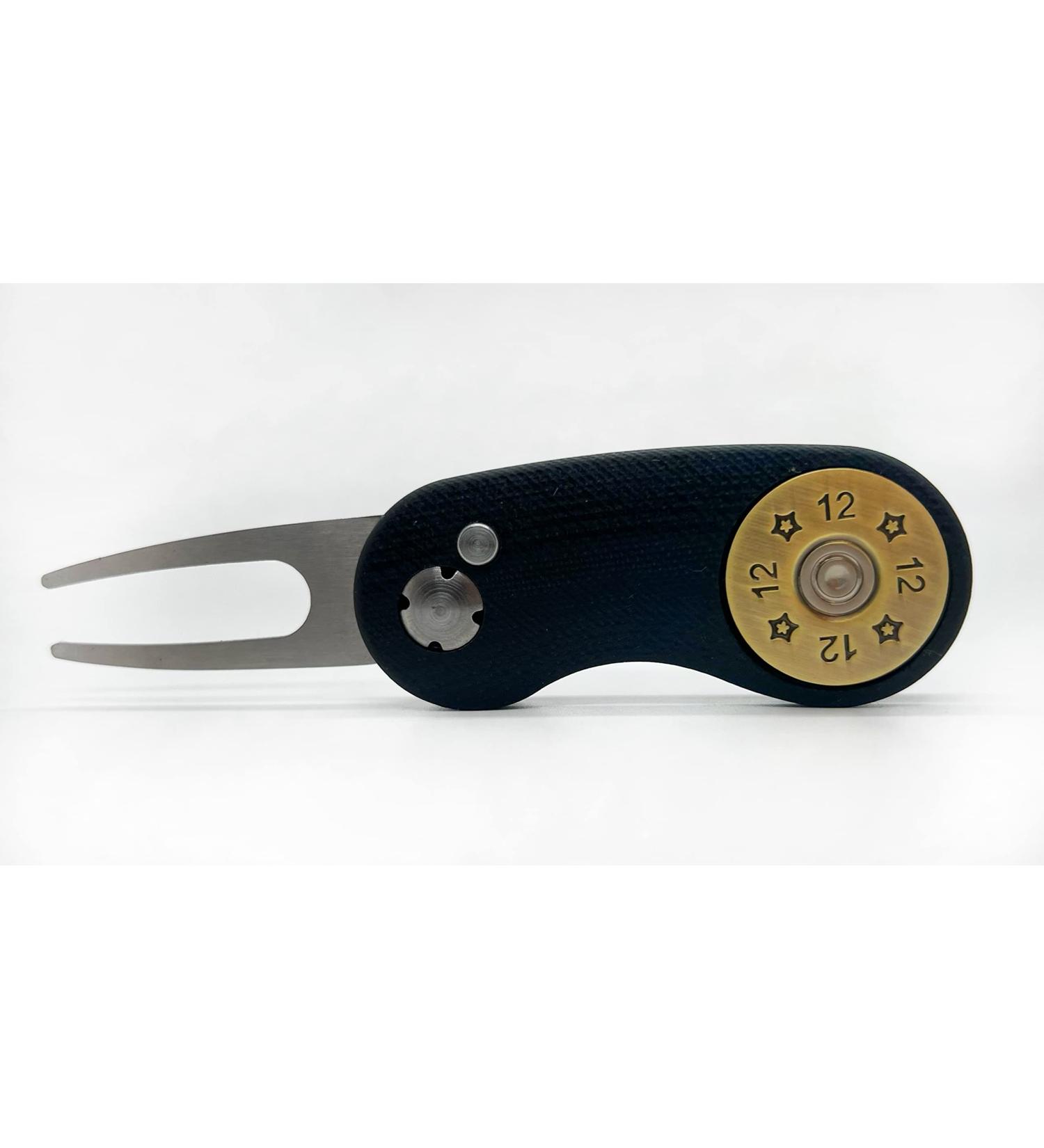 Full Metal Golf Divot Repair Tool with Magnetic Ball Marker - Black + 12g - Buy Online on GoSupps.com