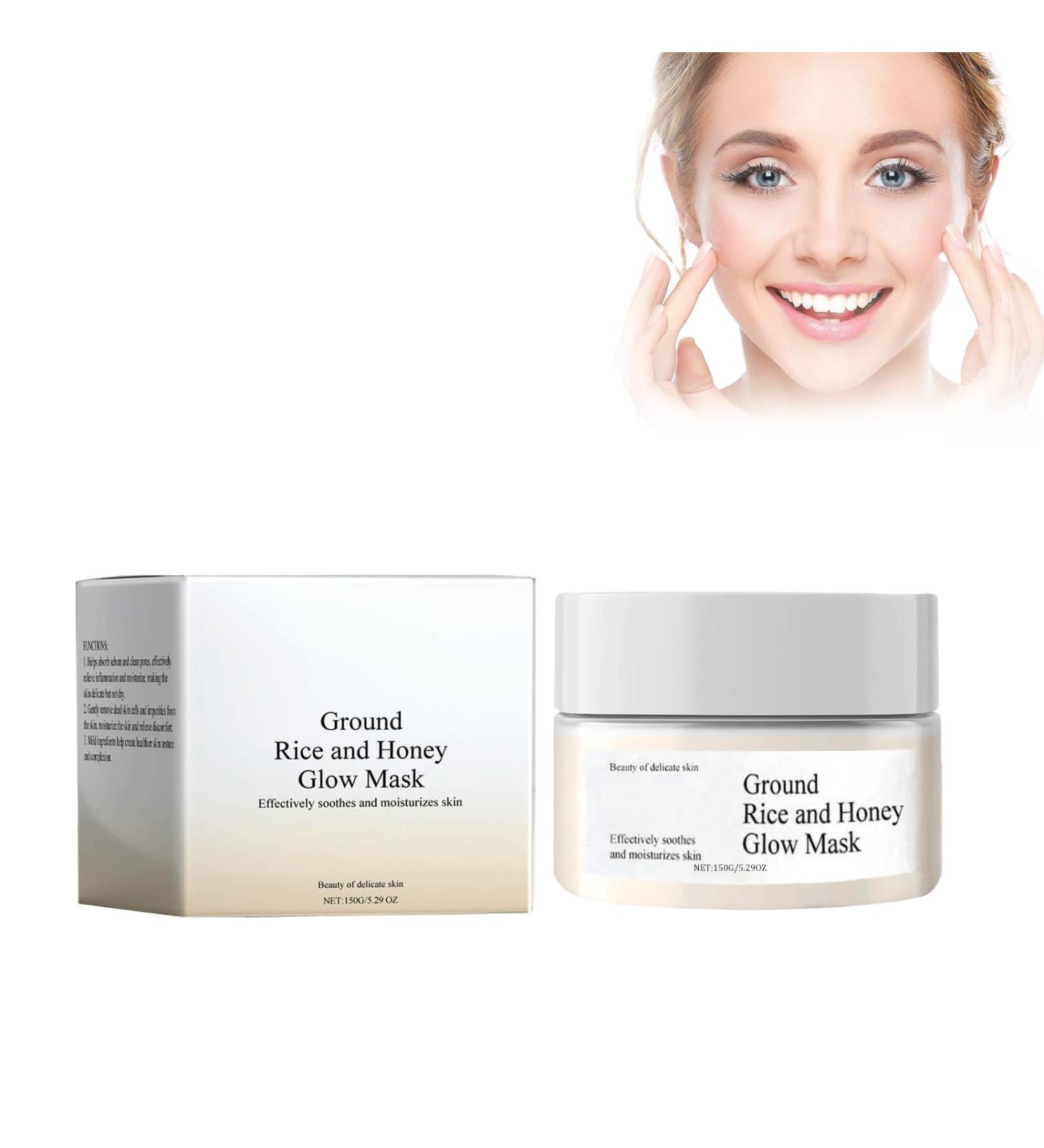 Crsetmyth Facial mask rice and honey rice honey spa mask rice beauty mask ground rice and honey glow mask rice husk powder glow from gemahlenem rice and honey rice ceramide cream for - Buy Online on GoSupps.com