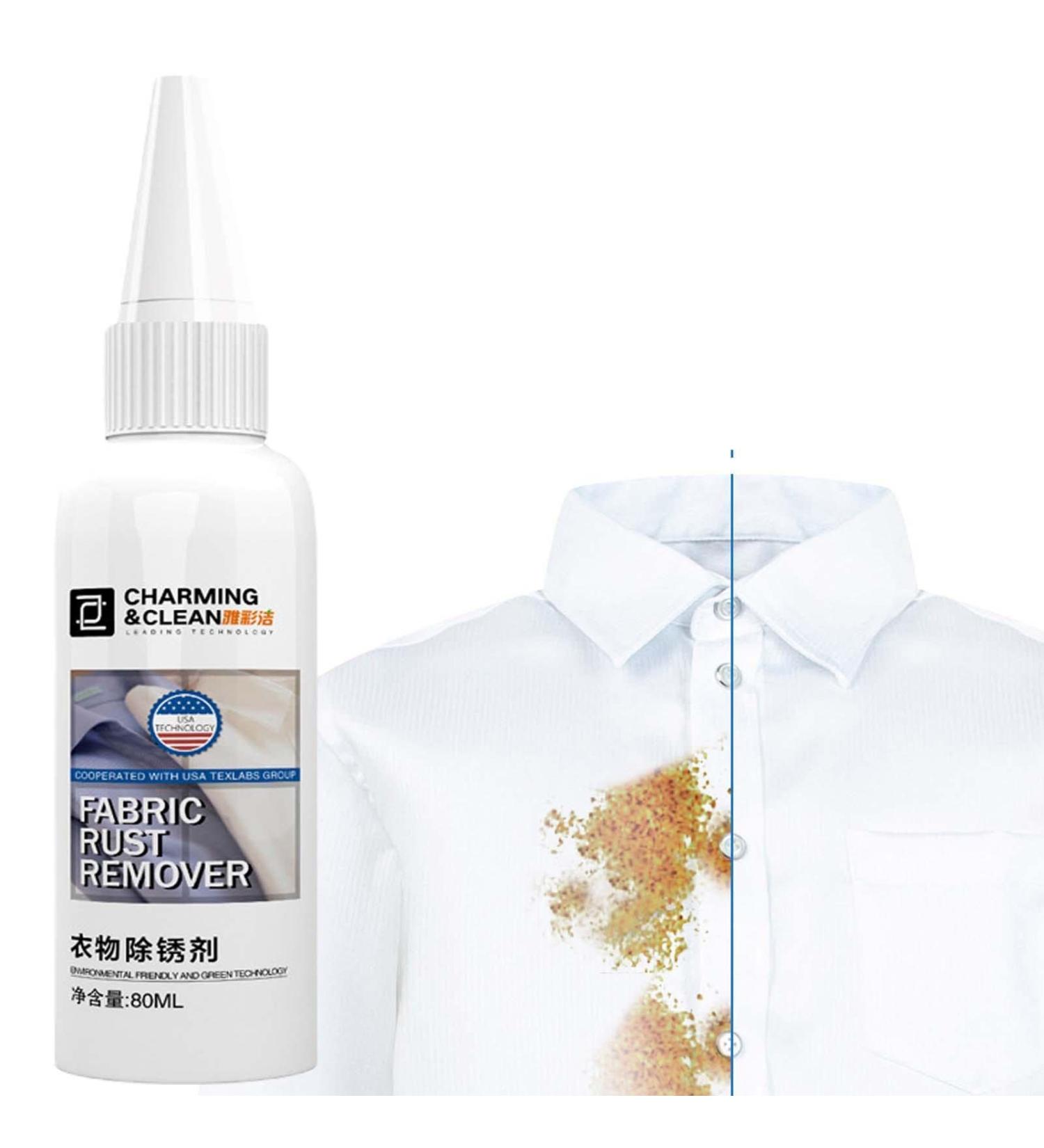 Stain Remover Laundry Detachant Lessive Rust Stain Remover Clothes Couch Stain Remover 80ml Effective Safe Rust Stain Remover Multifunctional Rust Stain Cleaner for Clothing Cotton Quilt - Buy Online on GoSupps.com