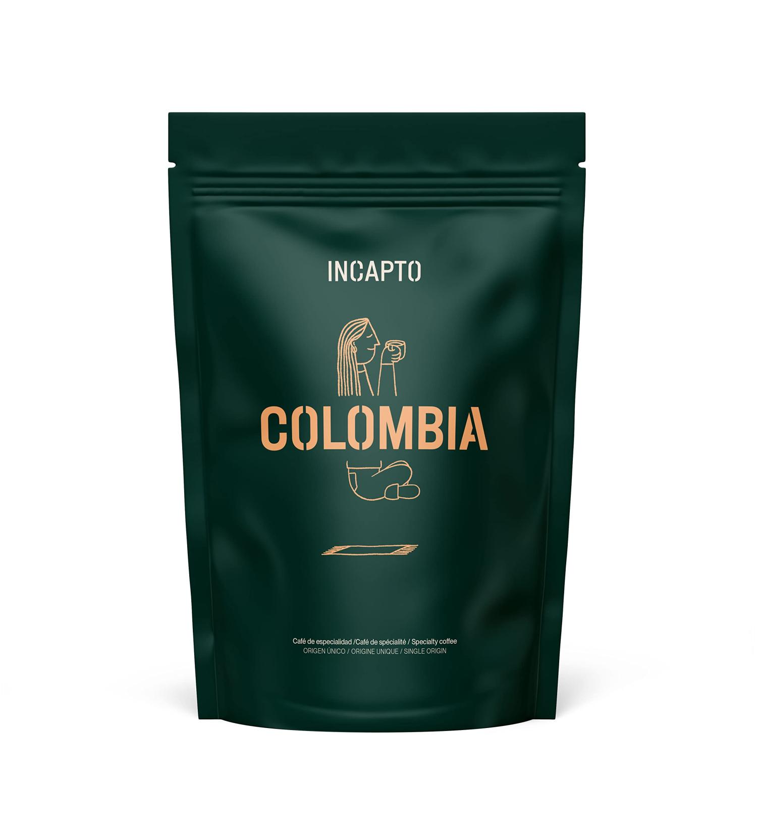 Incapto Specialty Coffee Beans | Origin Colombia | 100% Arabica | Specialty Coffee 84 SCA points | Artisanal Roasting | Domaine Huila Cadefihuila | 1kg Pack - Buy Online on GoSupps.com