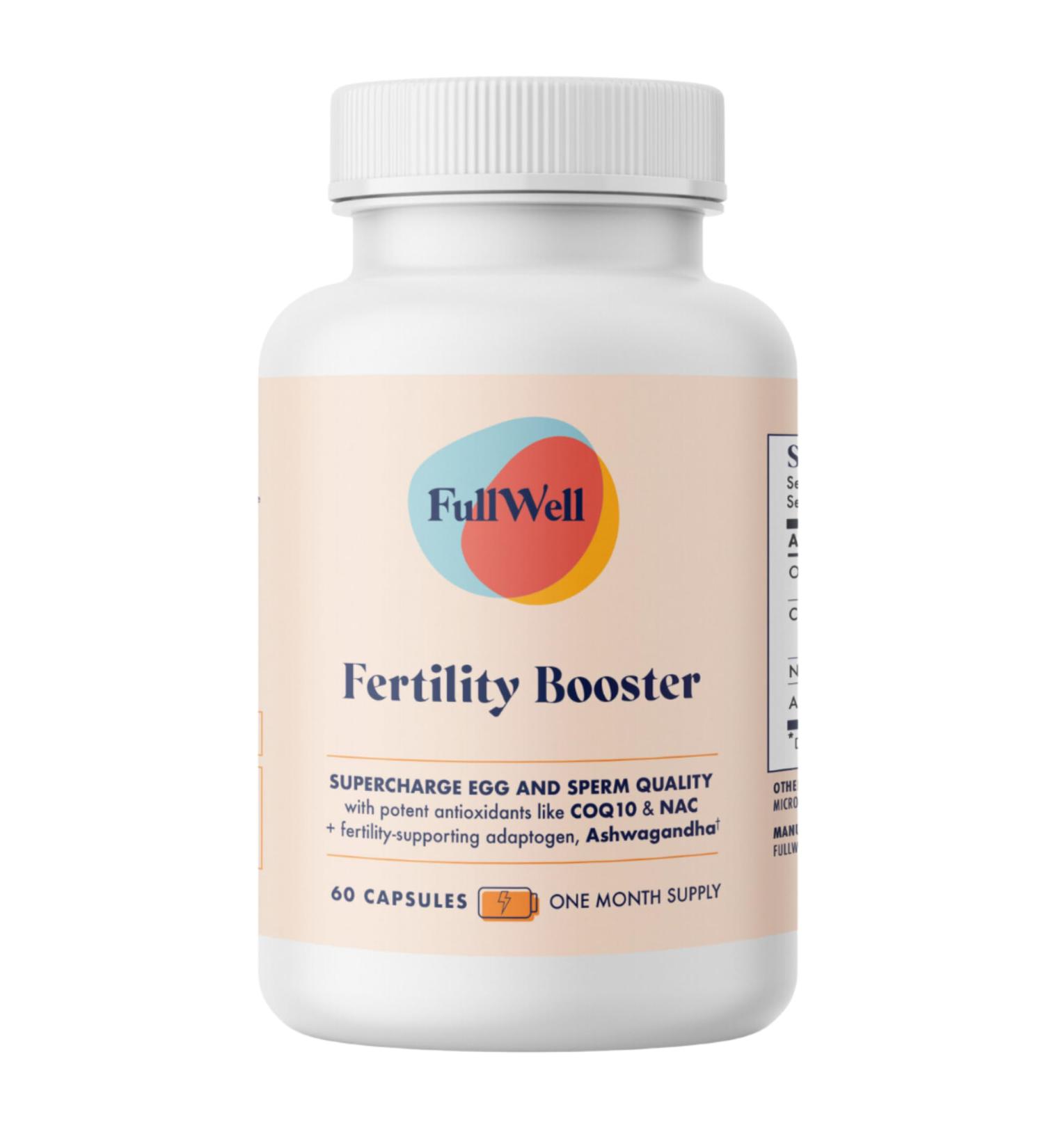 FullWell Fertility Booster for Men & Women | Conception Support for Healthy Egg Quality Sperm Motility and Strength | Dietitian-Formulated | Ashwagandha CoQ10 & NAC 3rd Party Tested 30 Servings Fertility Booster 1 Pack - Buy Online on GoSupps.com