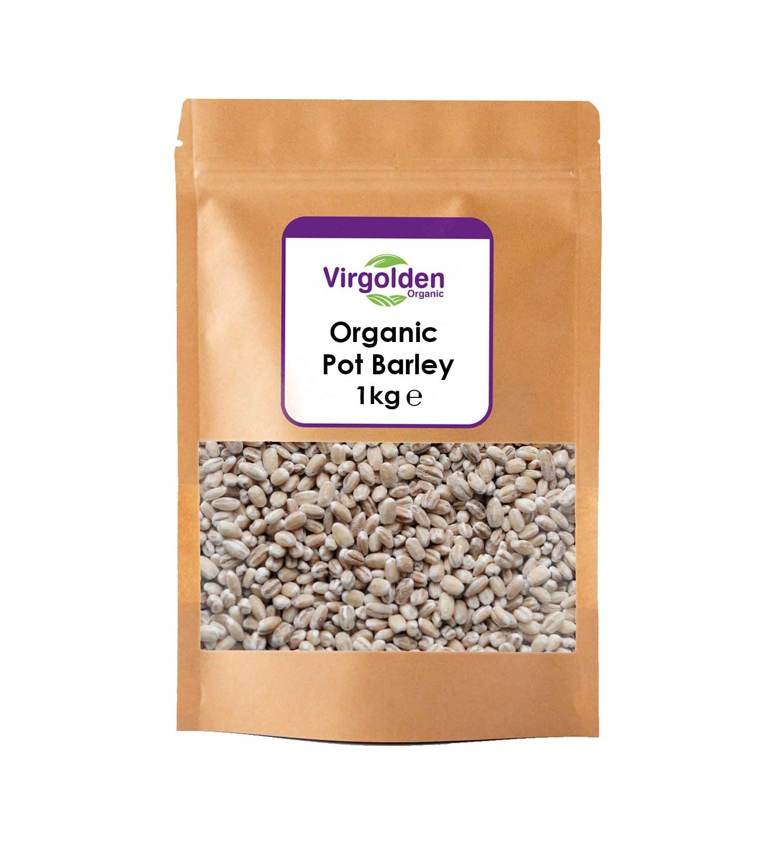 Organic Pot Barley 1kg by Virgolden Organic - Buy Online on GoSupps.com